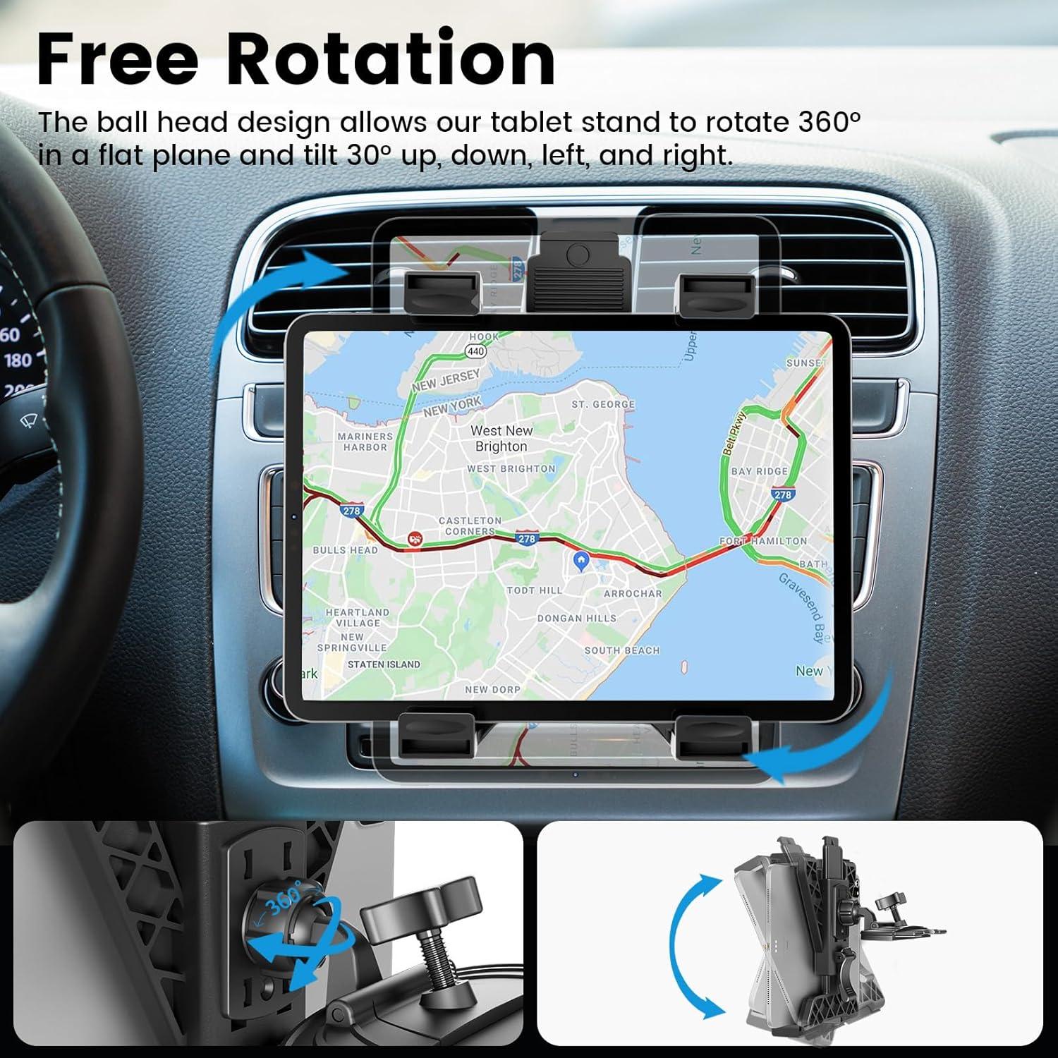 Soporte Universal para Tablet OHLPRO en Slot de CD para Coche 7-11"