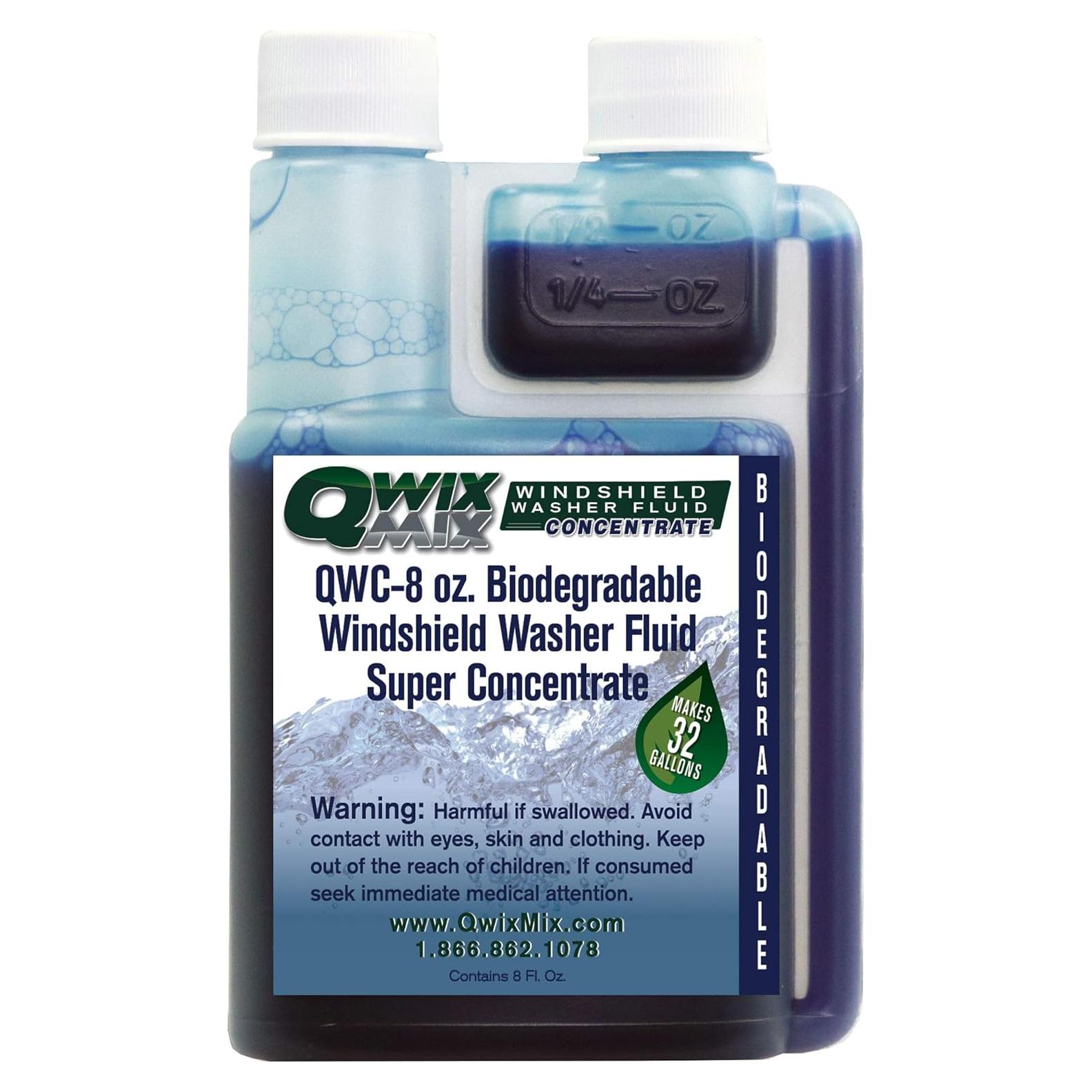 Líquido Limpiaparabrisas Concentrado Qwix Mix 8 oz Ecológico