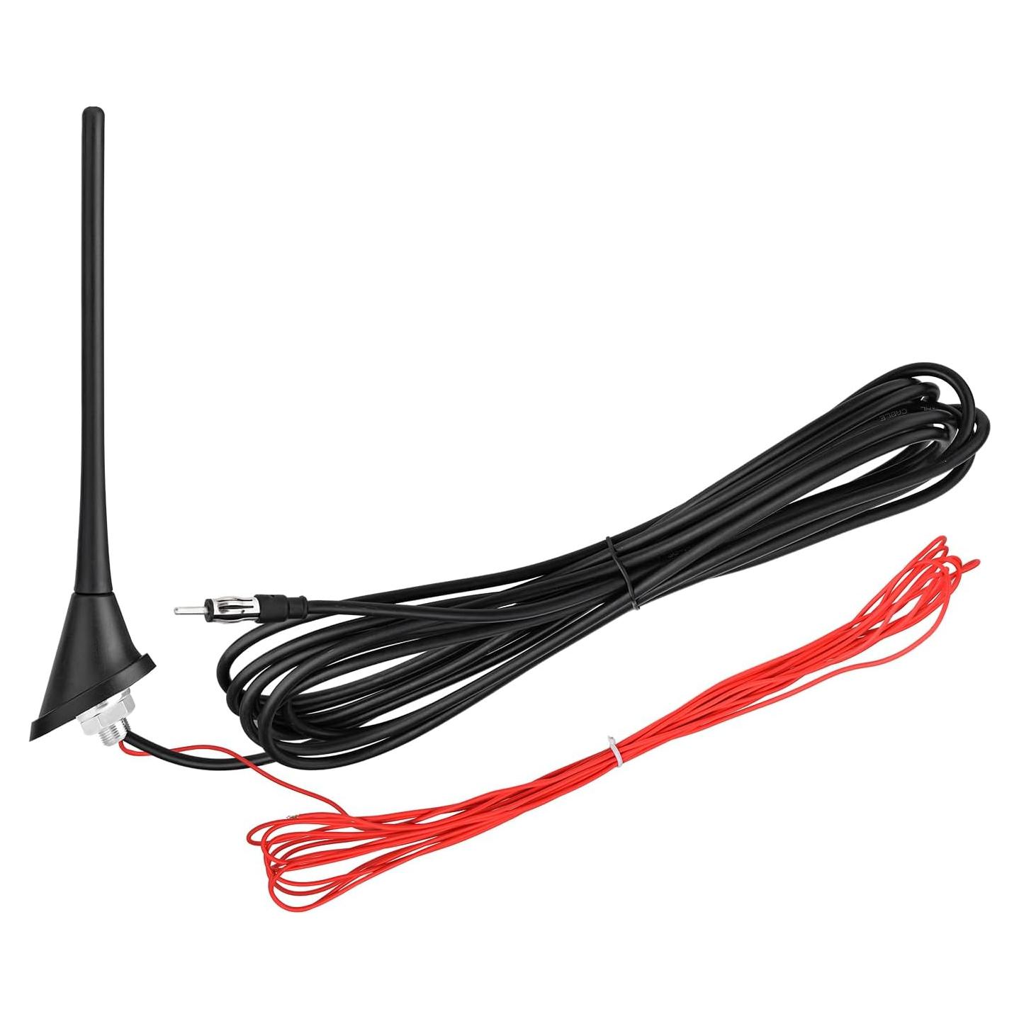 Antena Amplificada FM/AM Eightwood 17.3cm para Vehículo