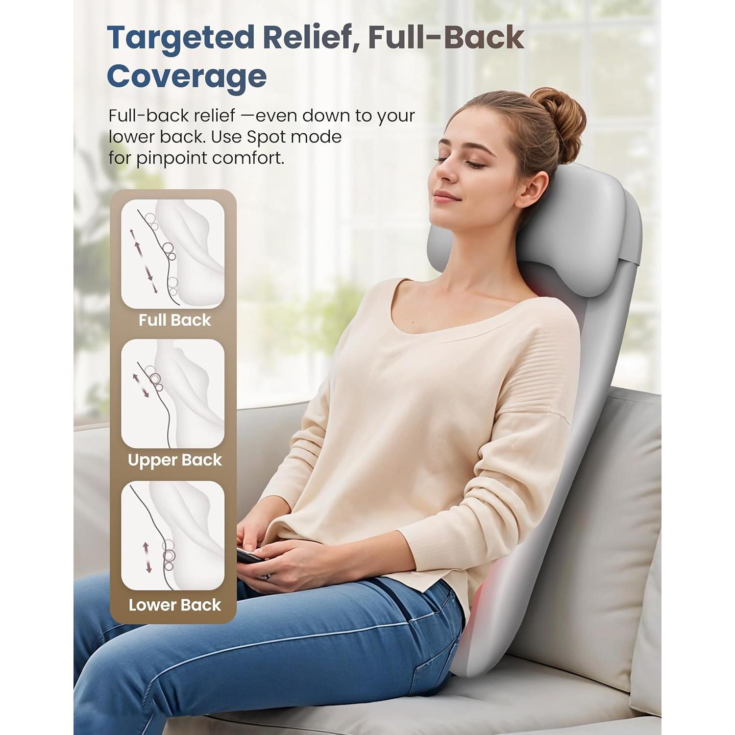 Masajeador de Espalda Inalámbrico COMFIER CF-2311B con Calor