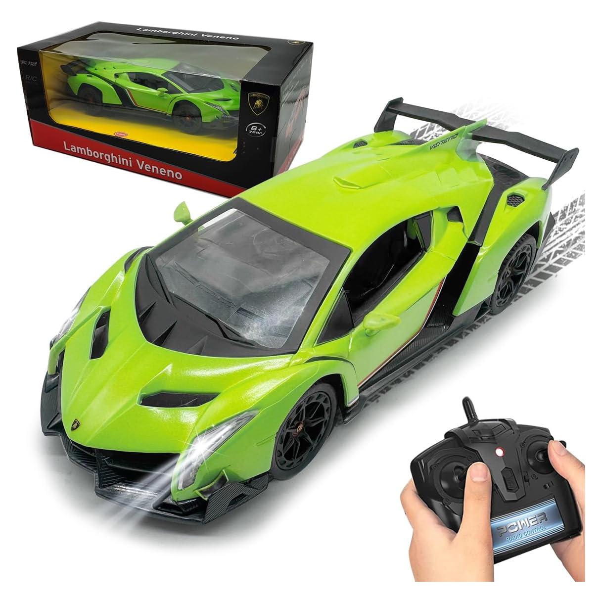 Coche RC Lamborghini QUN FENG 1:24 Verde con Luz