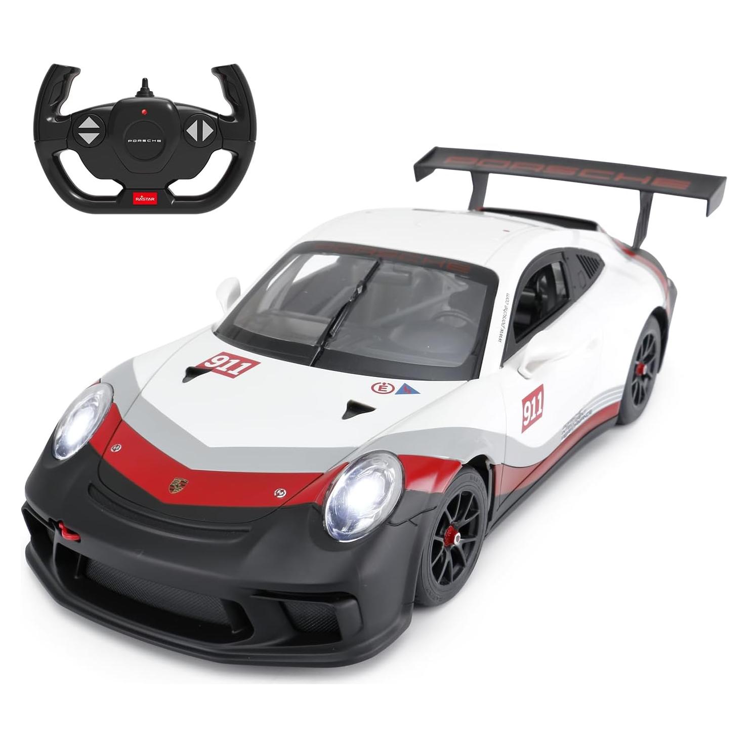 Coche RC Rastar 1:14 Porsche 911 GT3 Cup Blanco