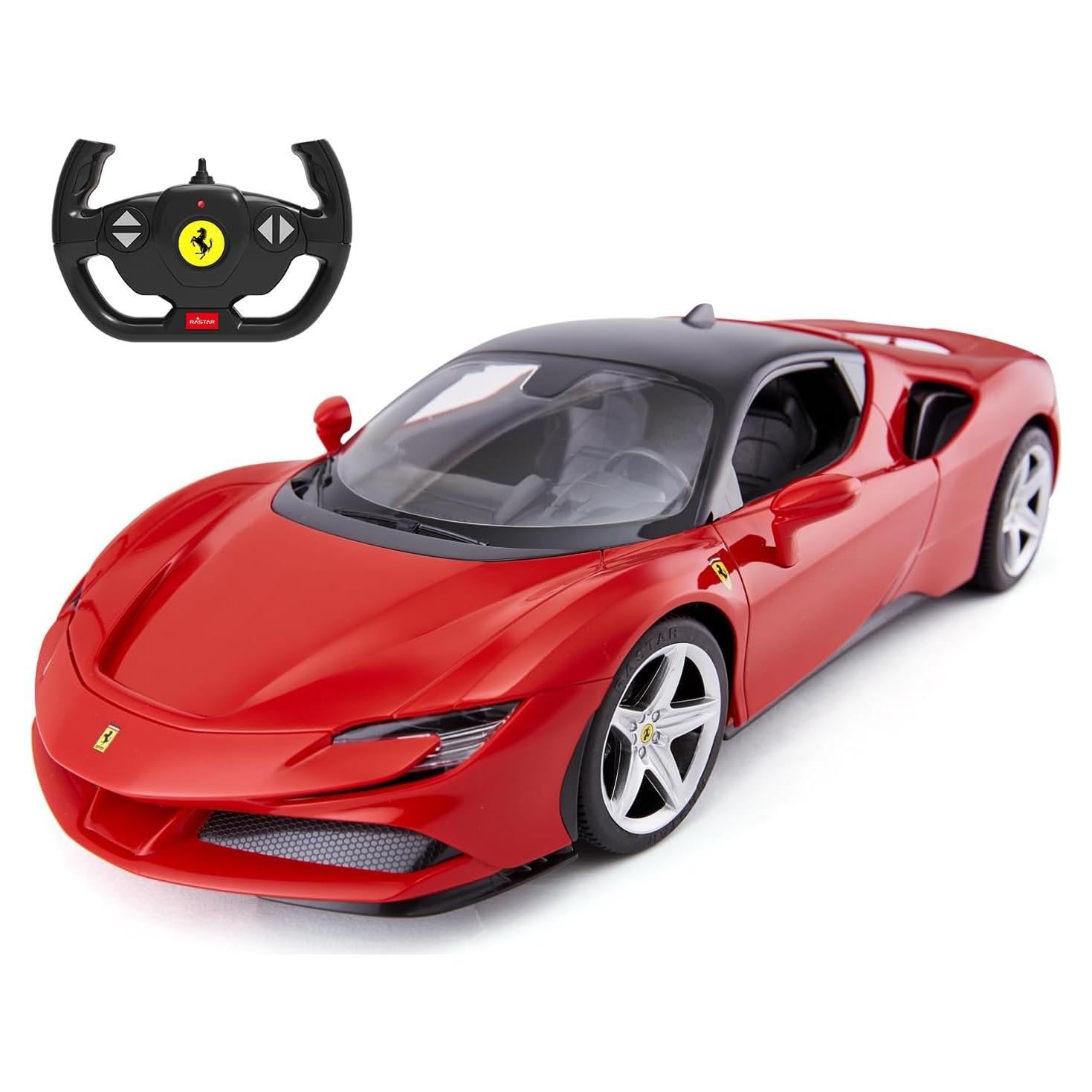 Coche RC Rastar Ferrari SF90 Stradale 1:14 Rojo 8 km/h
