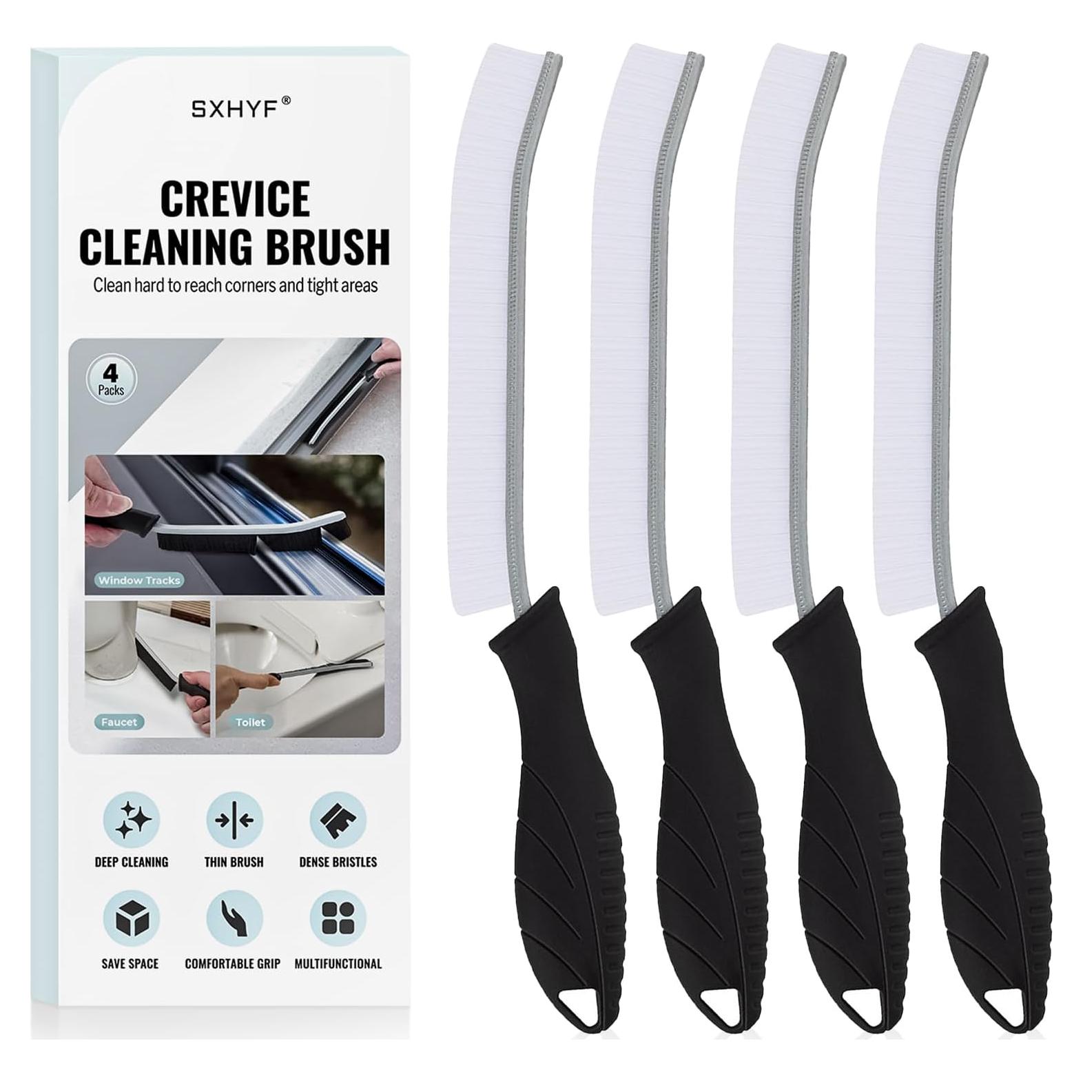 Cepillo de limpieza SXhyf - Ranuras, cerdas duras, 4 piezas