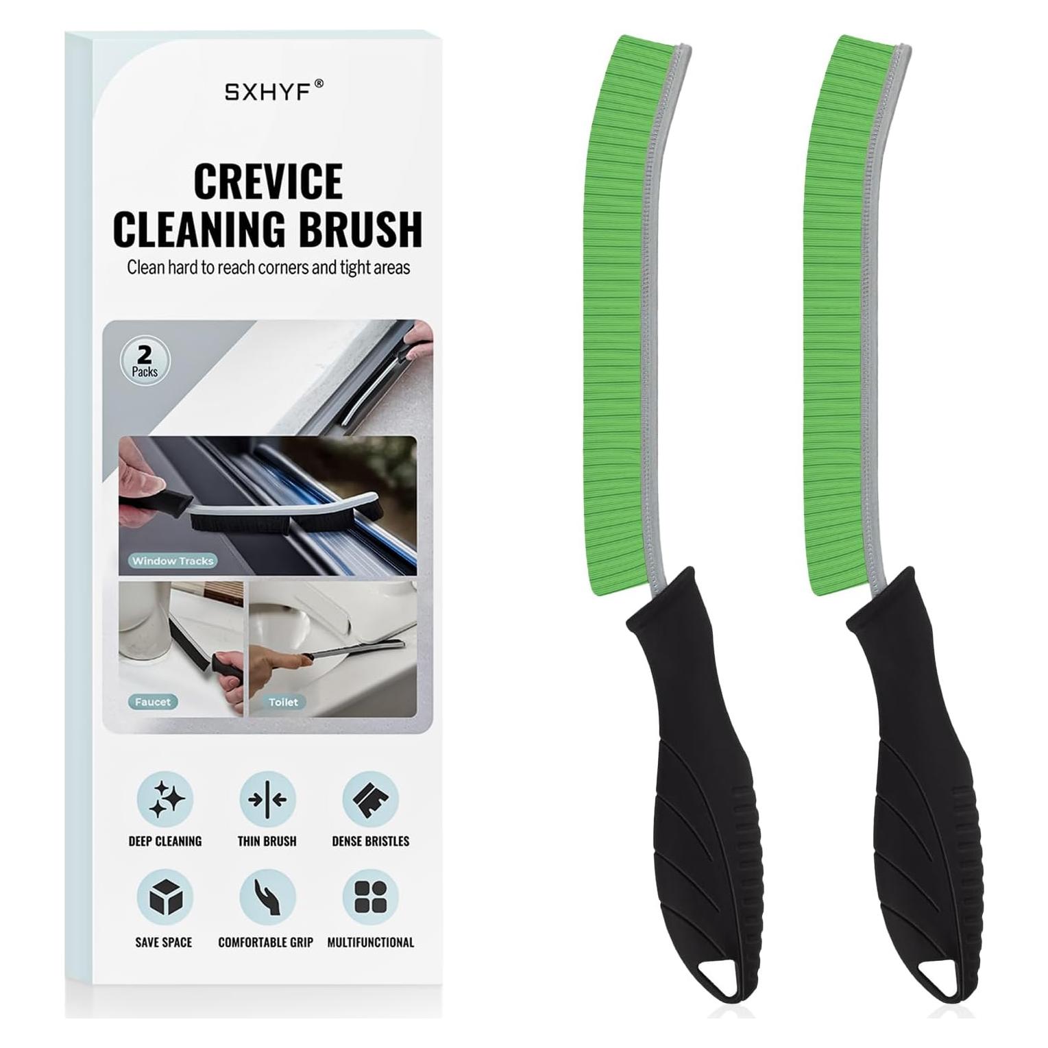 Cepillo de limpieza SXhyf - Cerdas verdes, 2 unidades