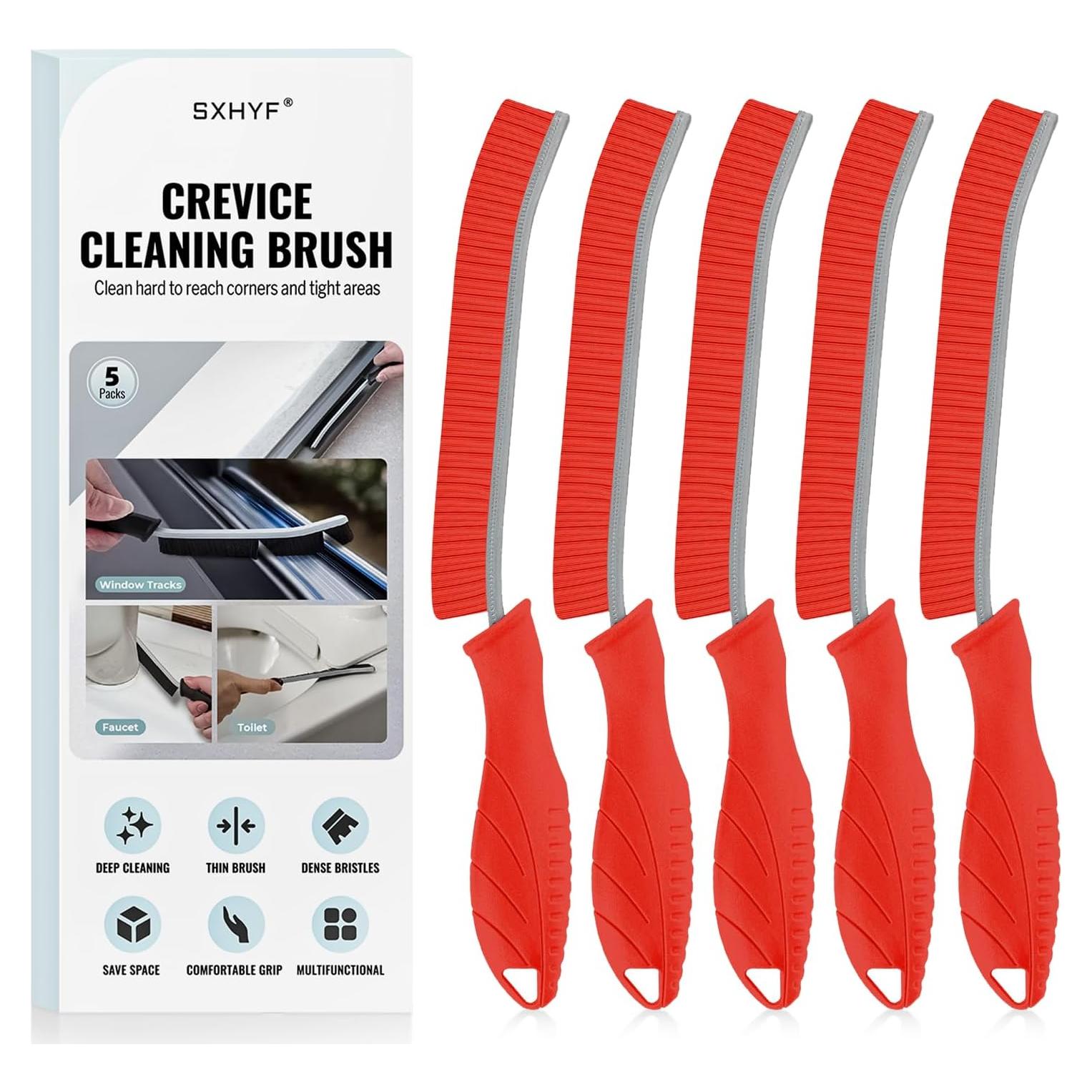 Cepillo de limpieza SXhyf - Ranuras, cerdas duras, 5 piezas