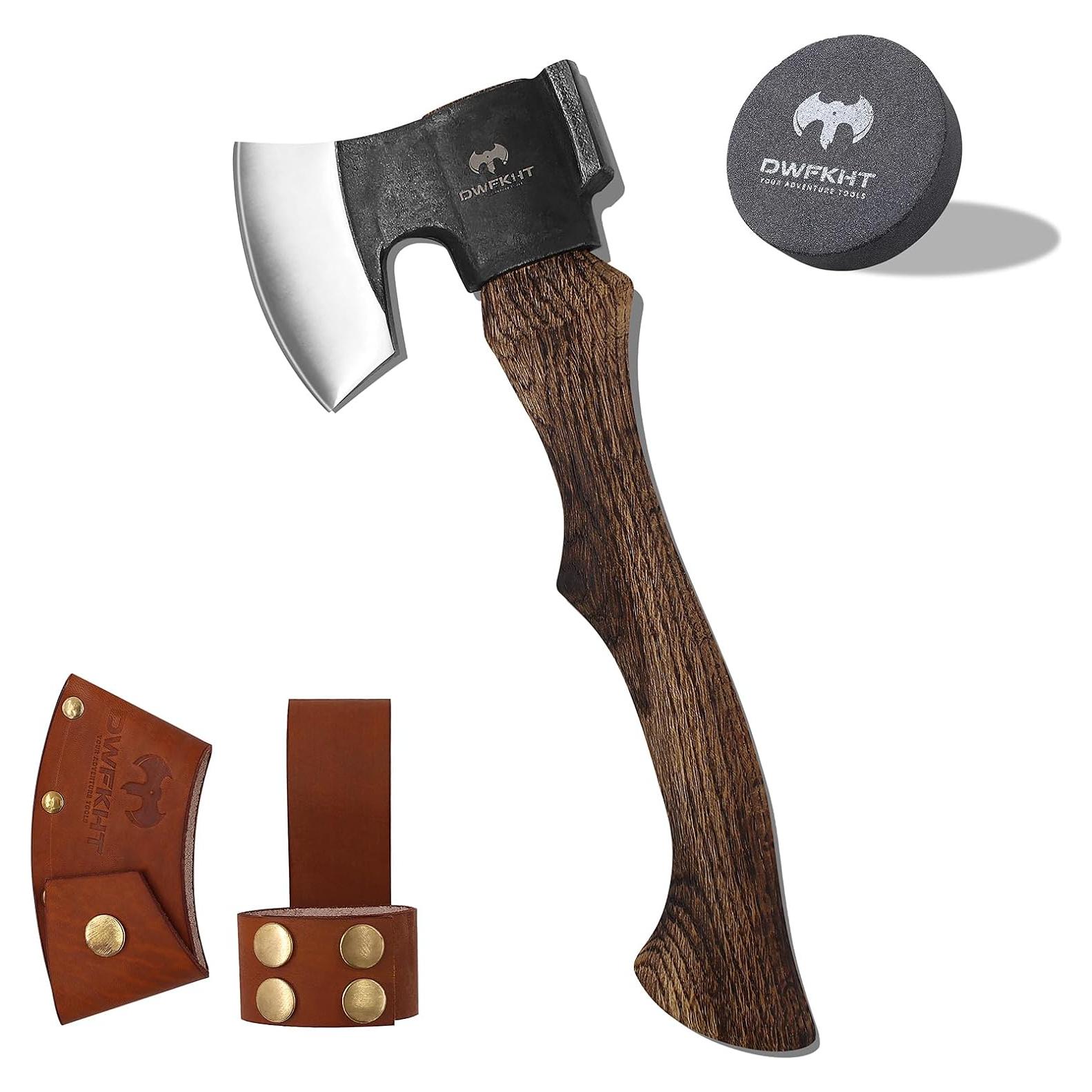 Hacha de Camping DWFKHT 14.3" (36.3 cm) Forjada a Mano