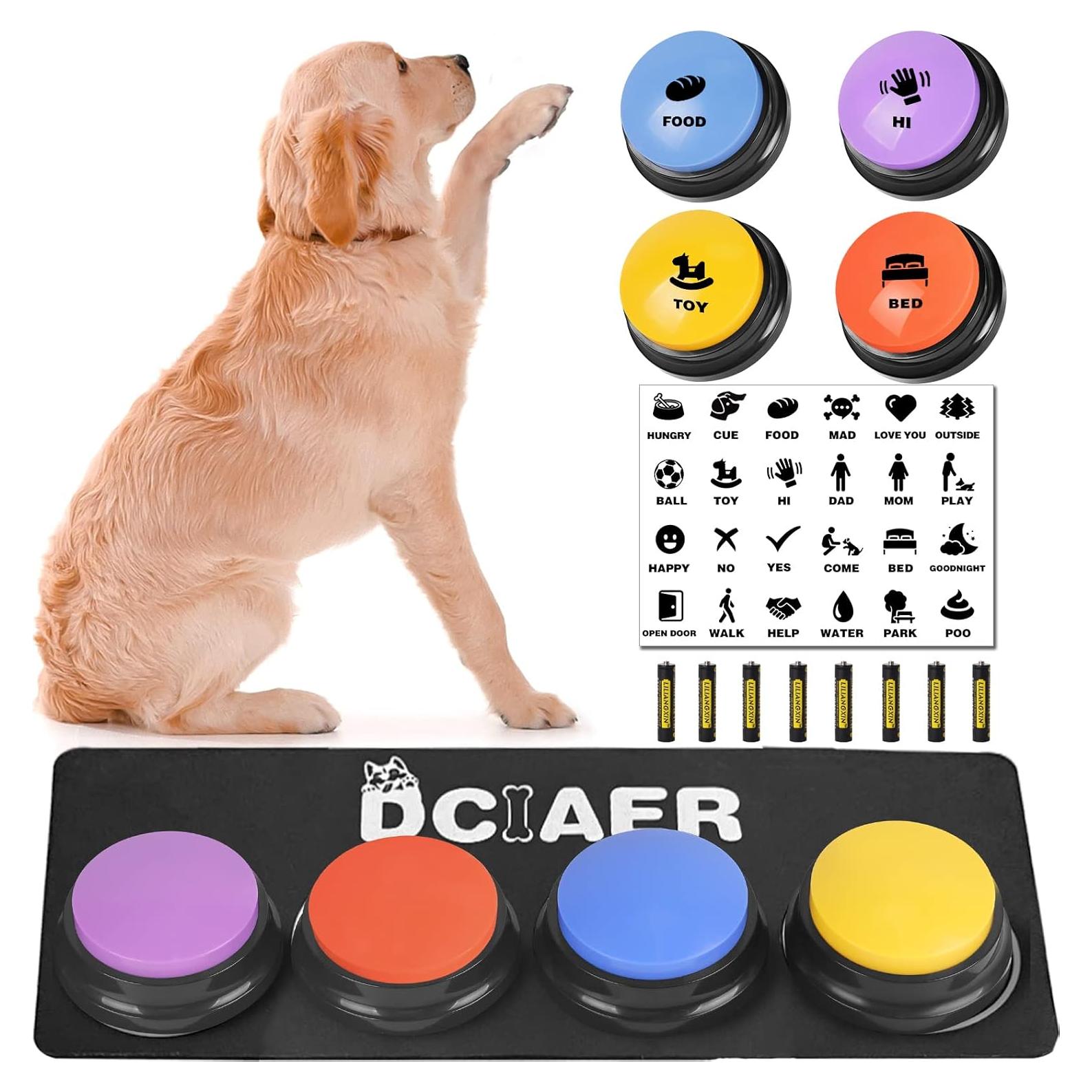 Botones Hablantes para Perros DCIAER - 4 Botones Grabables