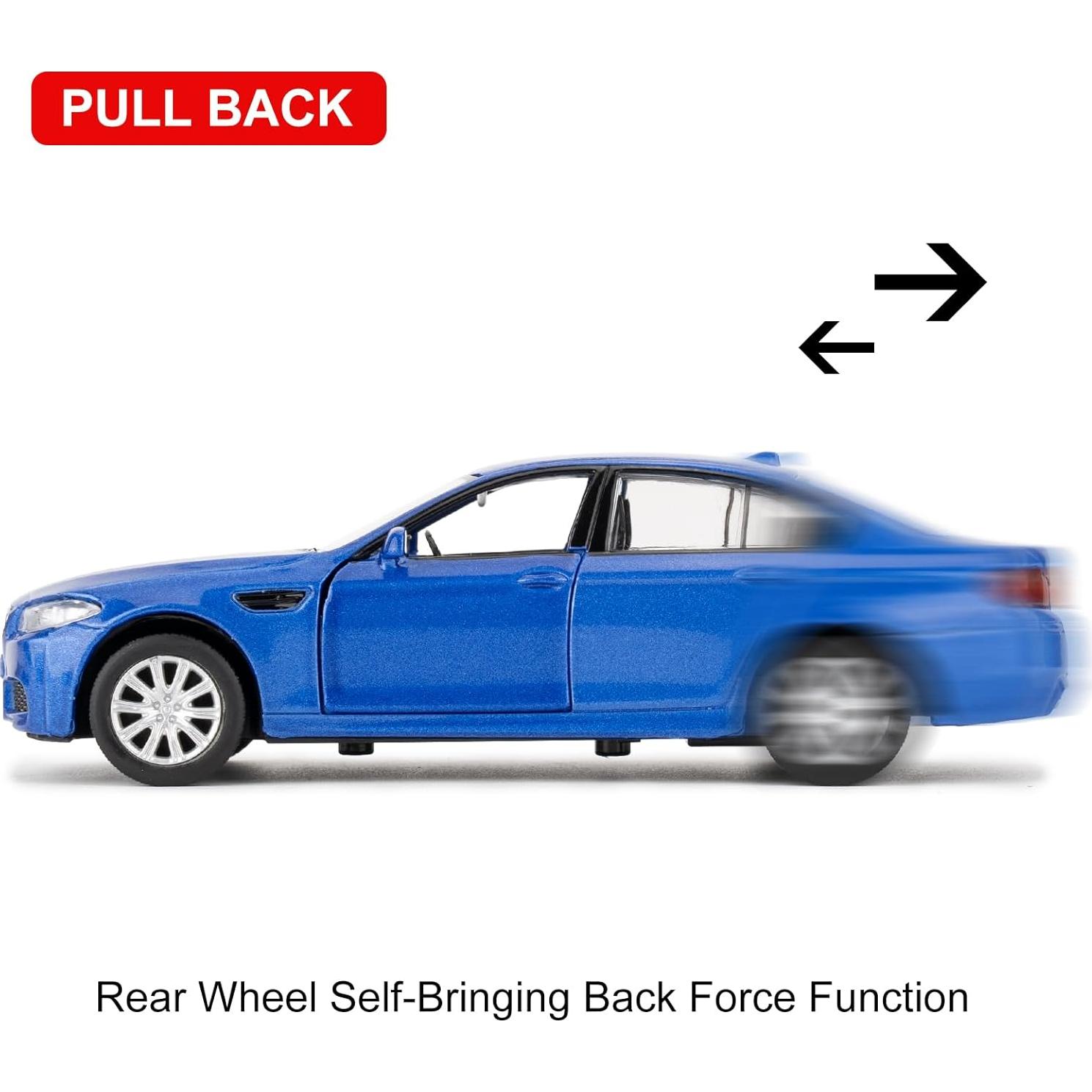 Coche Diecast 1/36 BMW M5 RMZ City Azul con Retroceso