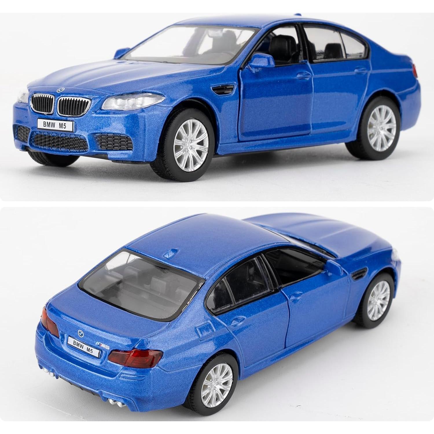 Coche Diecast 1/36 BMW M5 RMZ City Azul con Retroceso