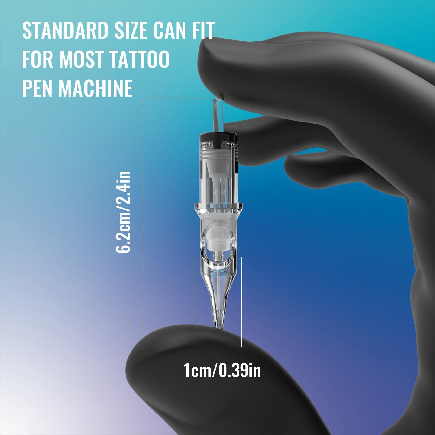 Cartuchos de Agujas de Tatuaje YILONG - 20 Pcs Mixtos 3RL 5RL 7RM 9RM