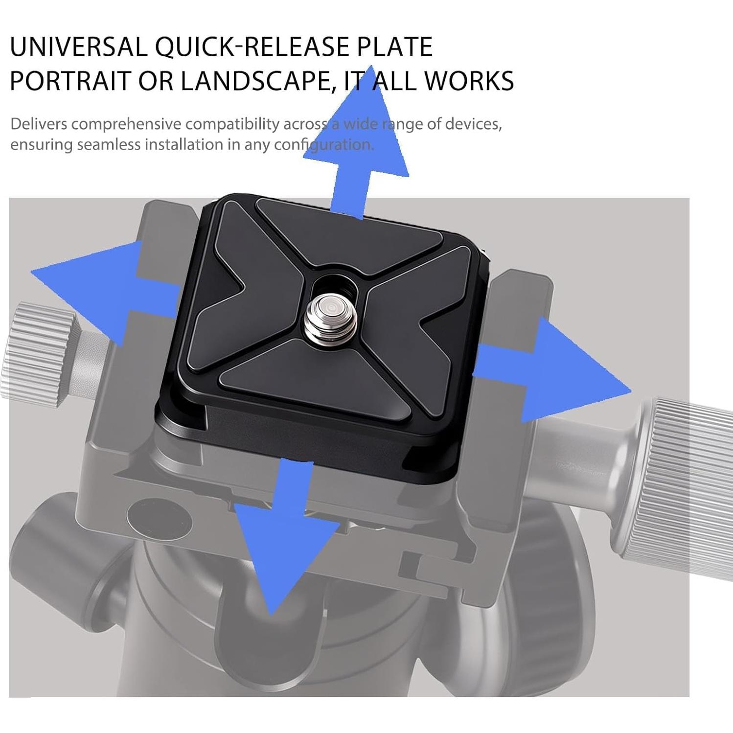 Clip de mochila para cámara VELCURIUM con liberación rápida