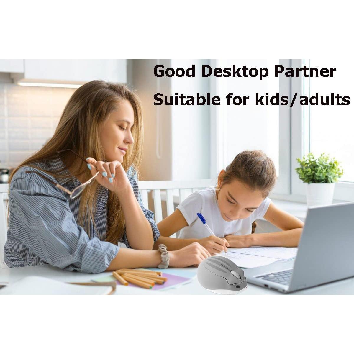 Ratón Inalámbrico Óptico SXBan 1200DPI Forma de Hámster Gris