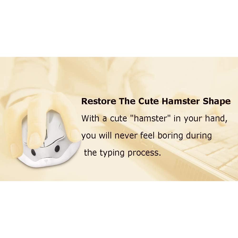 Ratón Inalámbrico Óptico SXBan 1200DPI Forma de Hámster Gris