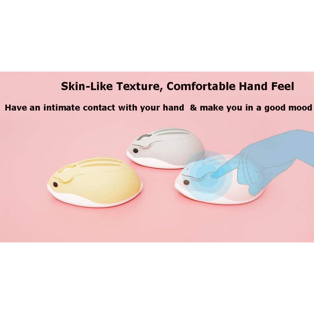 Ratón Inalámbrico Óptico SXBan 1200DPI Forma de Hámster Gris