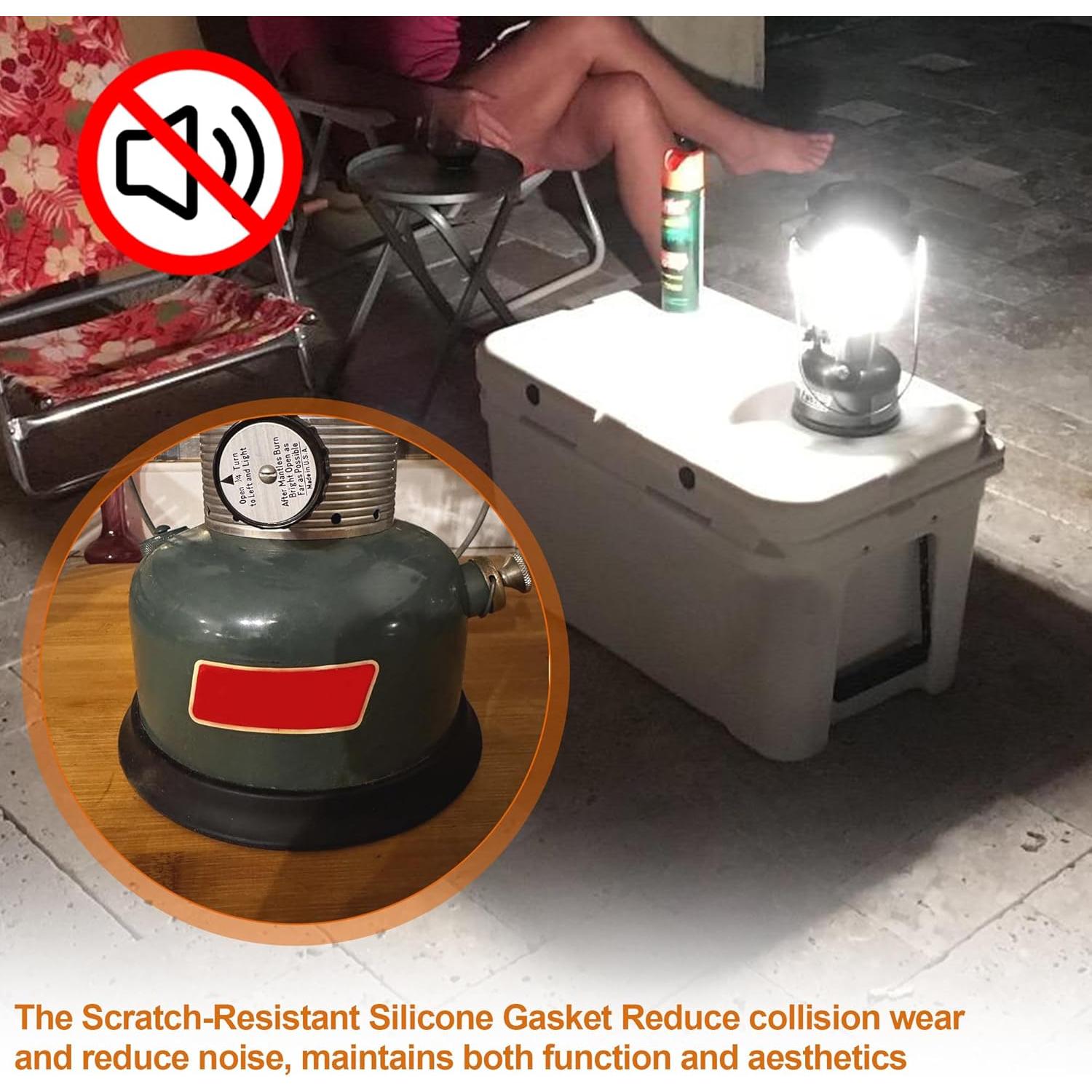 Protector de Junta de Base de Tanque de Silicona SUNJIKA para Lámparas Coleman