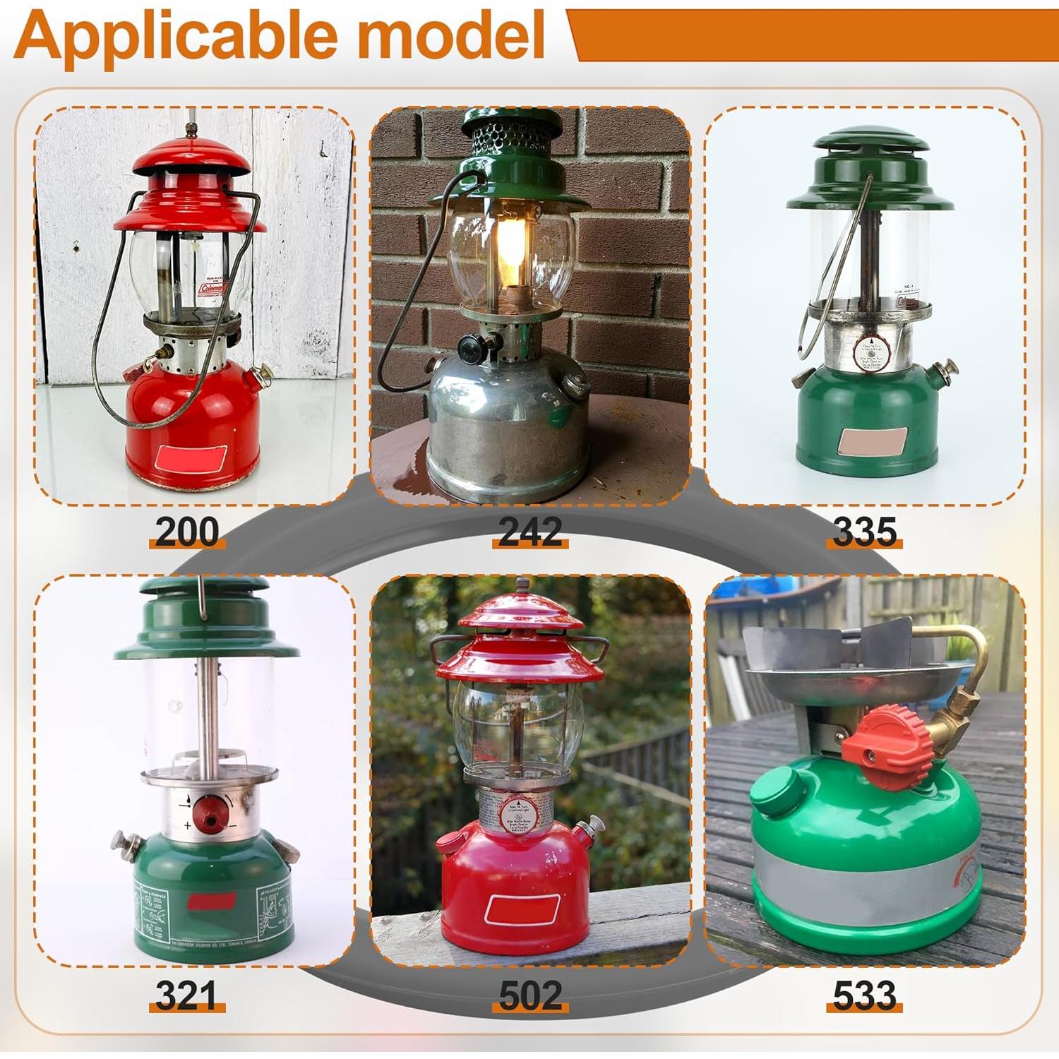 Protector de Junta de Base de Tanque de Silicona SUNJIKA para Lámparas Coleman