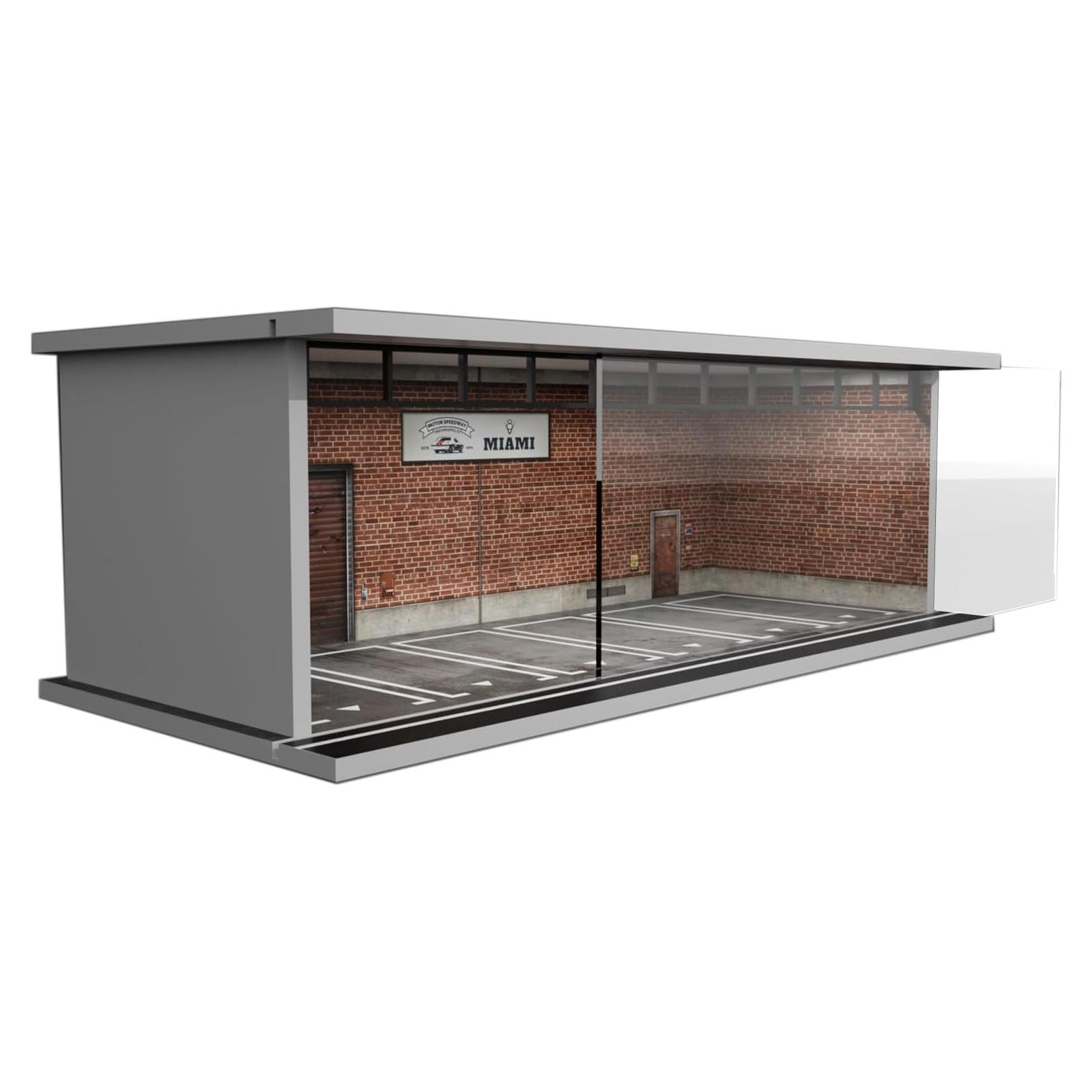 Estuche Exhibición Bivitre 1:64 con Luz LED y Acrílico