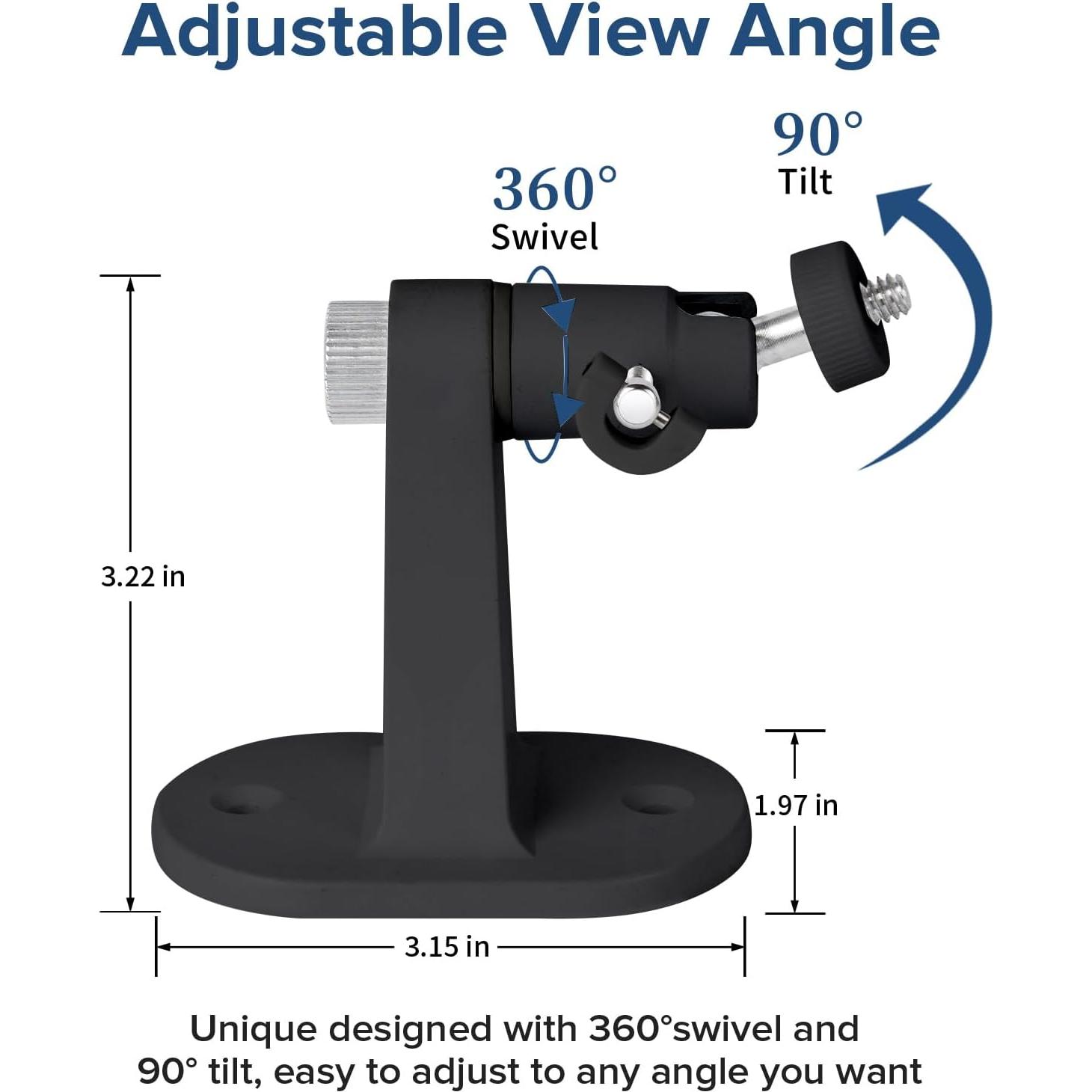 Soporte de Pared ALERTCAM para Cámaras Eufy - Negro