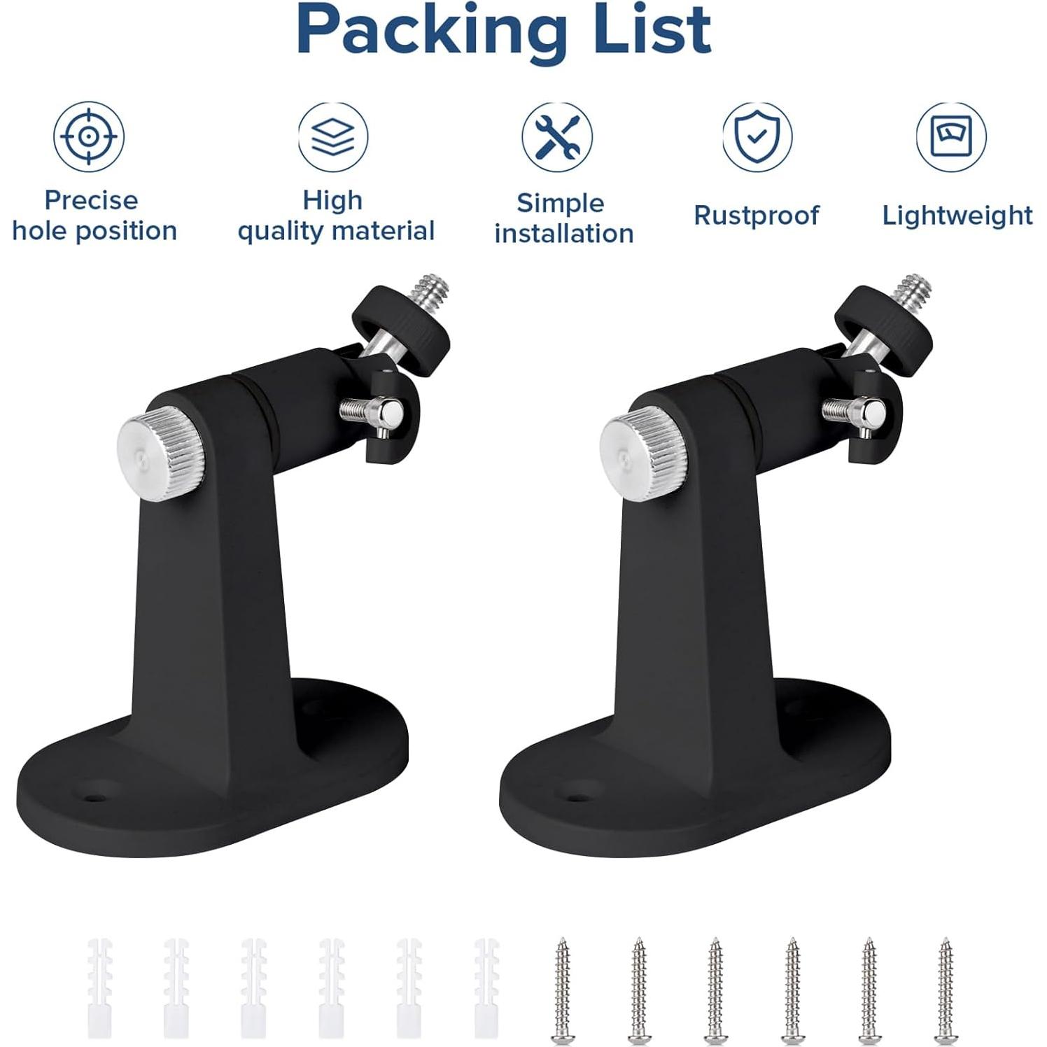 Soporte de Pared ALERTCAM para Cámaras Eufy - Negro