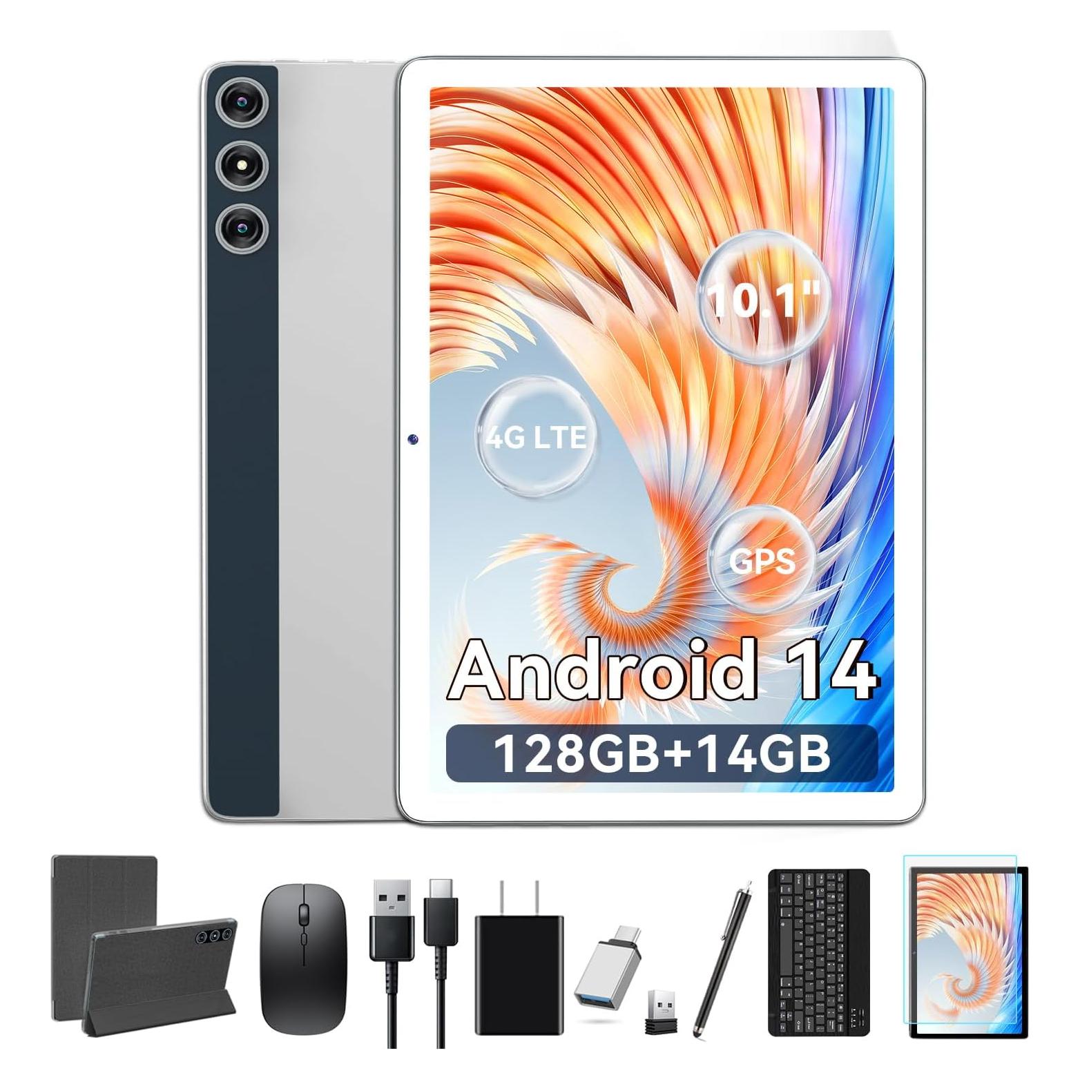 Tableta Android 14 FEONAL 10.1" 128GB 14GB RAM 5G