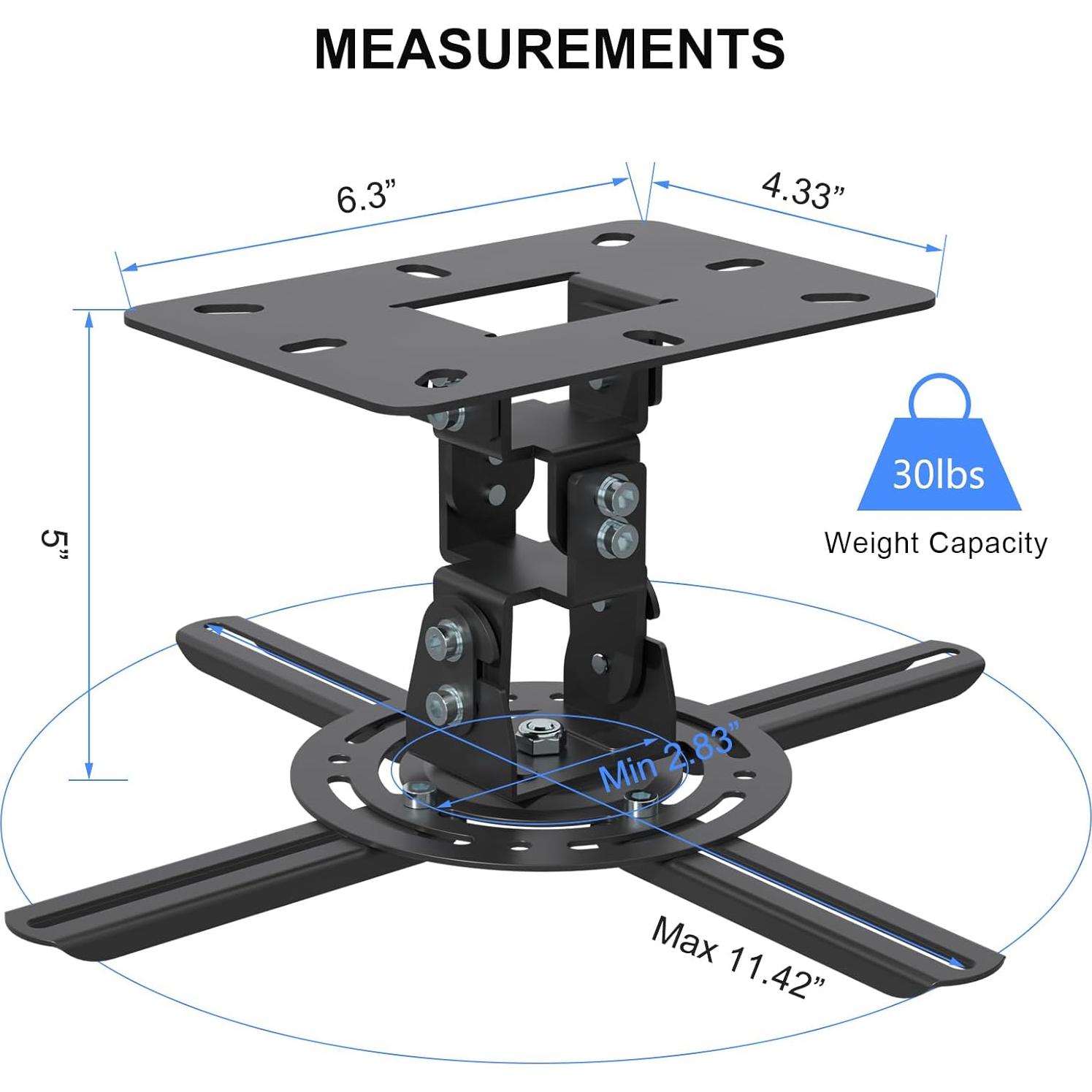 Soporte de Proyector Universal XINLEI PR14B Ajustable Negro