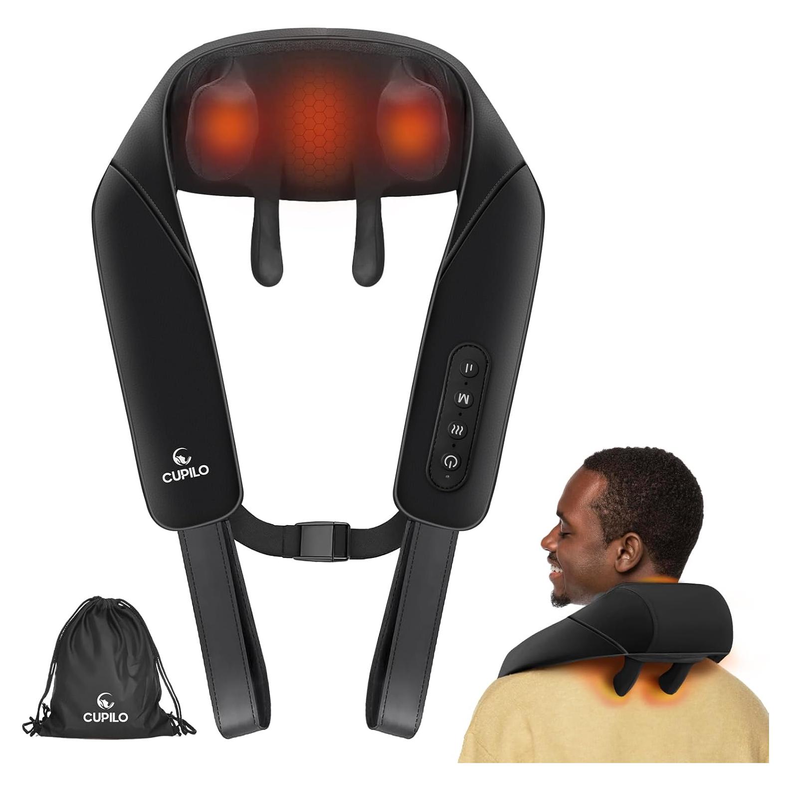 Masajeador de Cuello CuPiLo 4D Inalámbrico con Calor