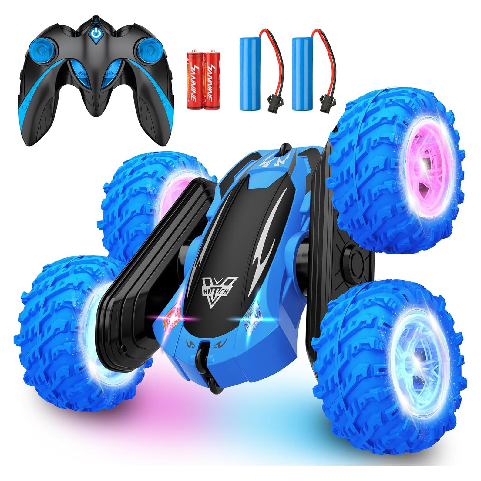 Coche RC Acrobático KKONES 360° LED Azul 0.45kg
