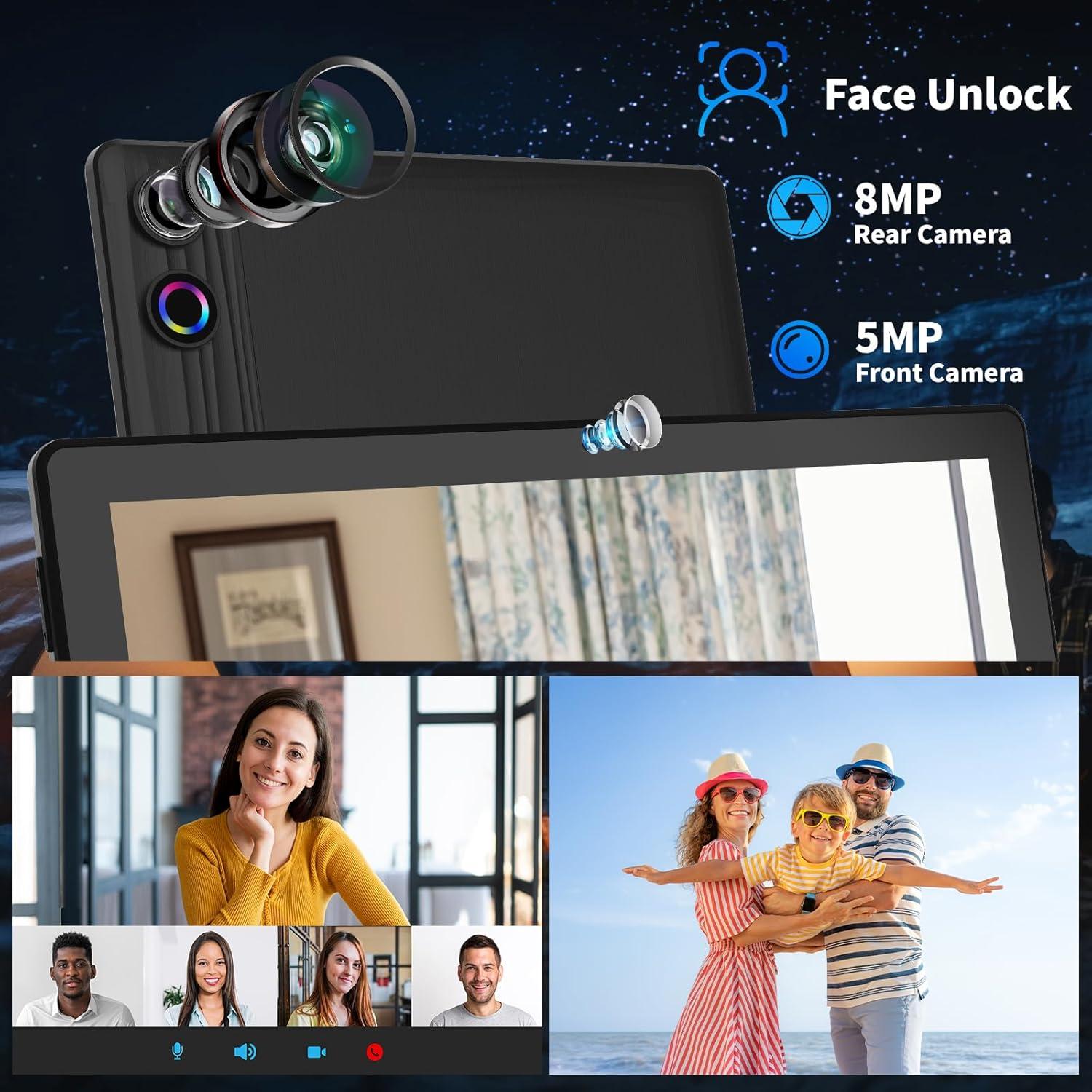 Tableta Android Jeazans 10.1" 12GB RAM 64GB Almacenamiento