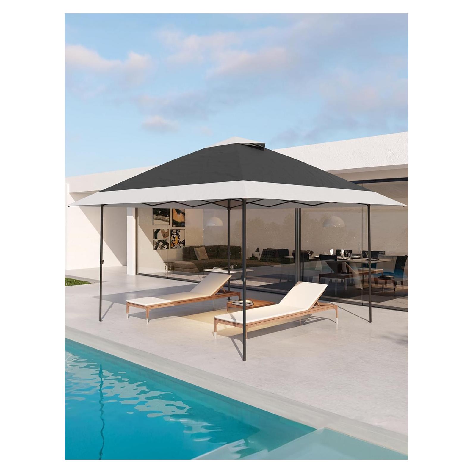 Gazebo Pop Up PeakPursuit 3.96x3.96m Gris con Mosquitera