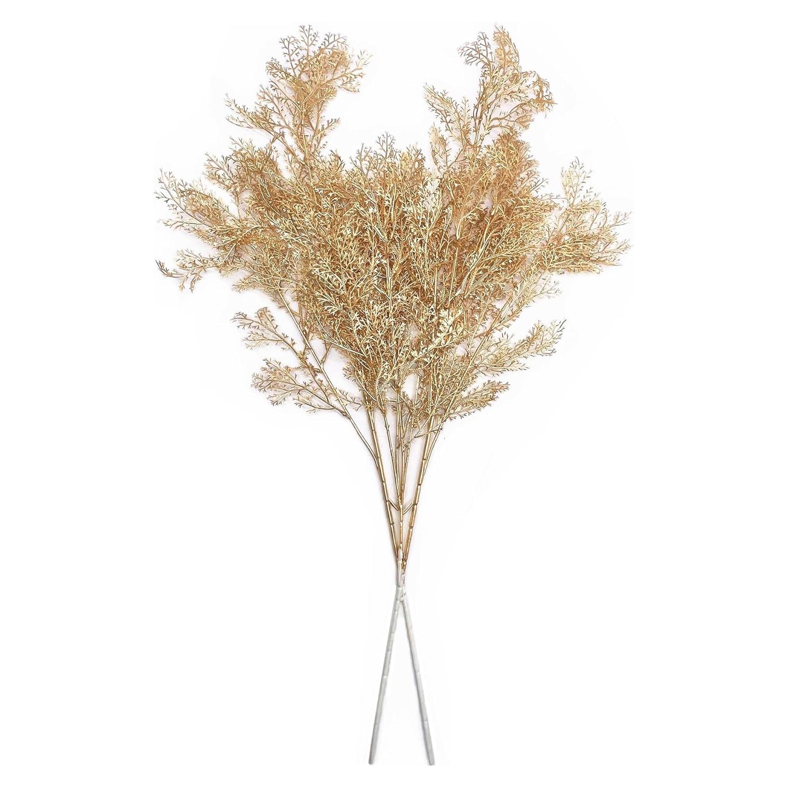 Plantas Artificiales PASYOU 76 cm Cuernos Dorados - 2 Unidades