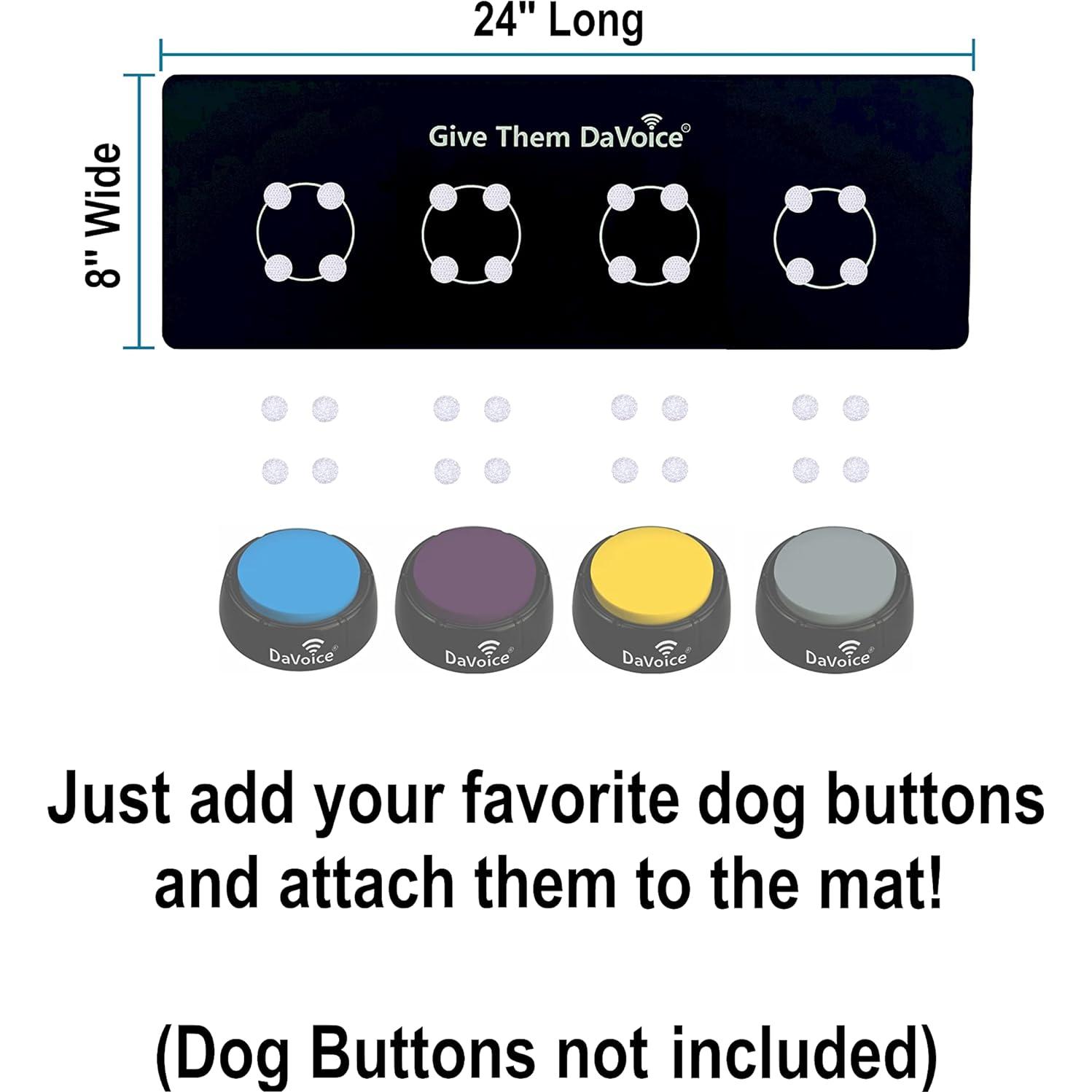 Alfombrilla Antideslizante para Botones de Comunicación para Perros - DaVoice - 2 Unidades