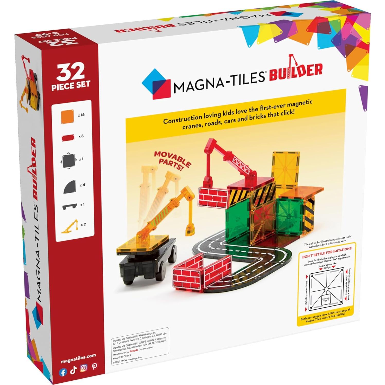 Set Constructor MAGNA-TILES 32 Piezas Magnéticas