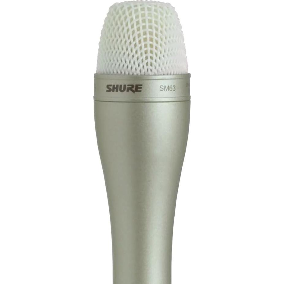 Micrófono Dinámico Omnidireccional Shure SM63 - Mango 14.5cm