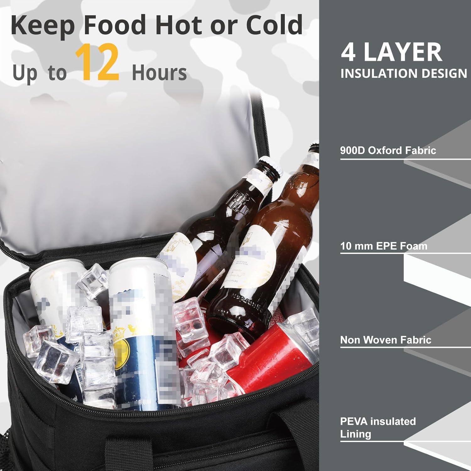 Mochila Enfriadora Táctica ATRIPACK 35L Impermeable Negra