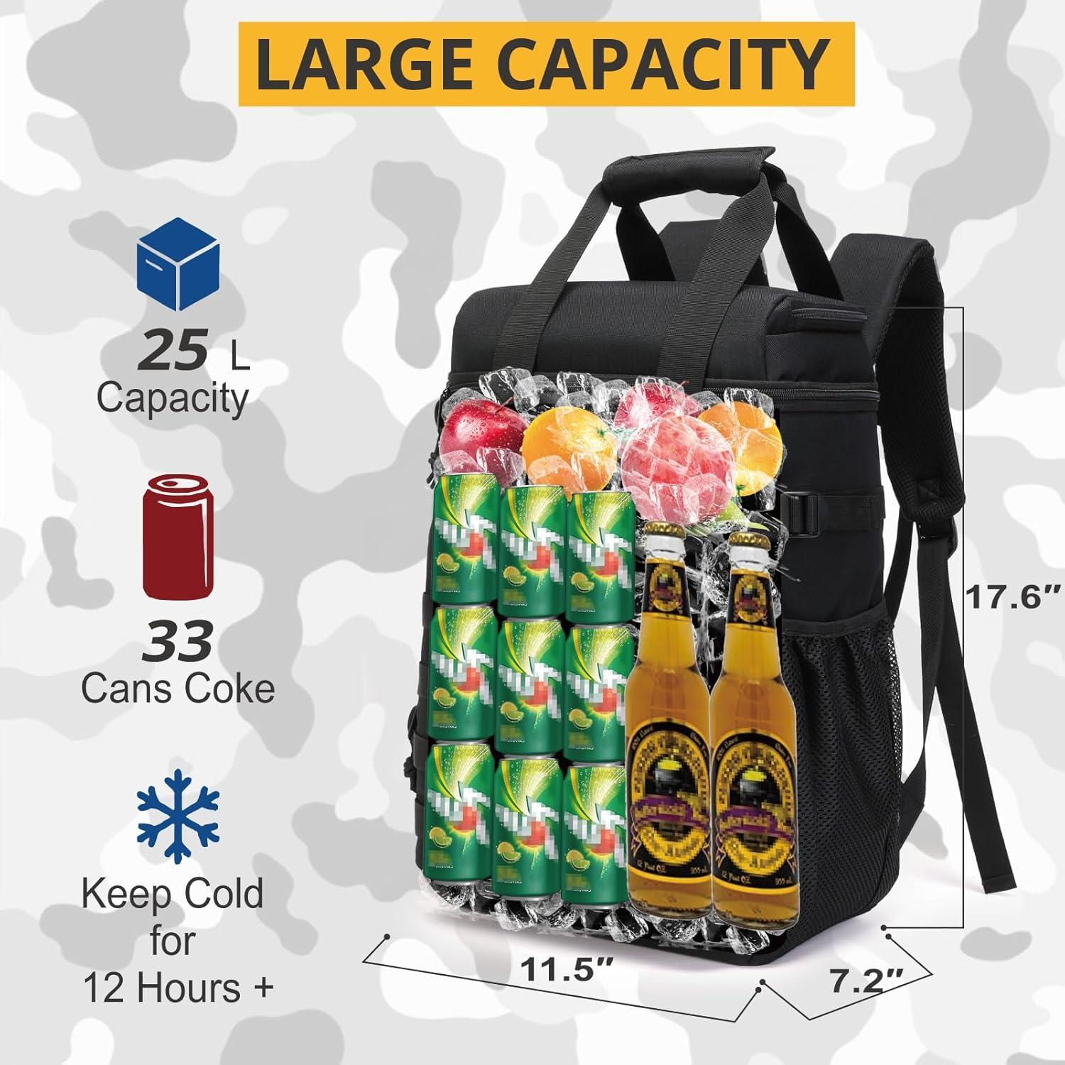 Mochila Enfriadora Táctica ATRIPACK 35L Impermeable Negra