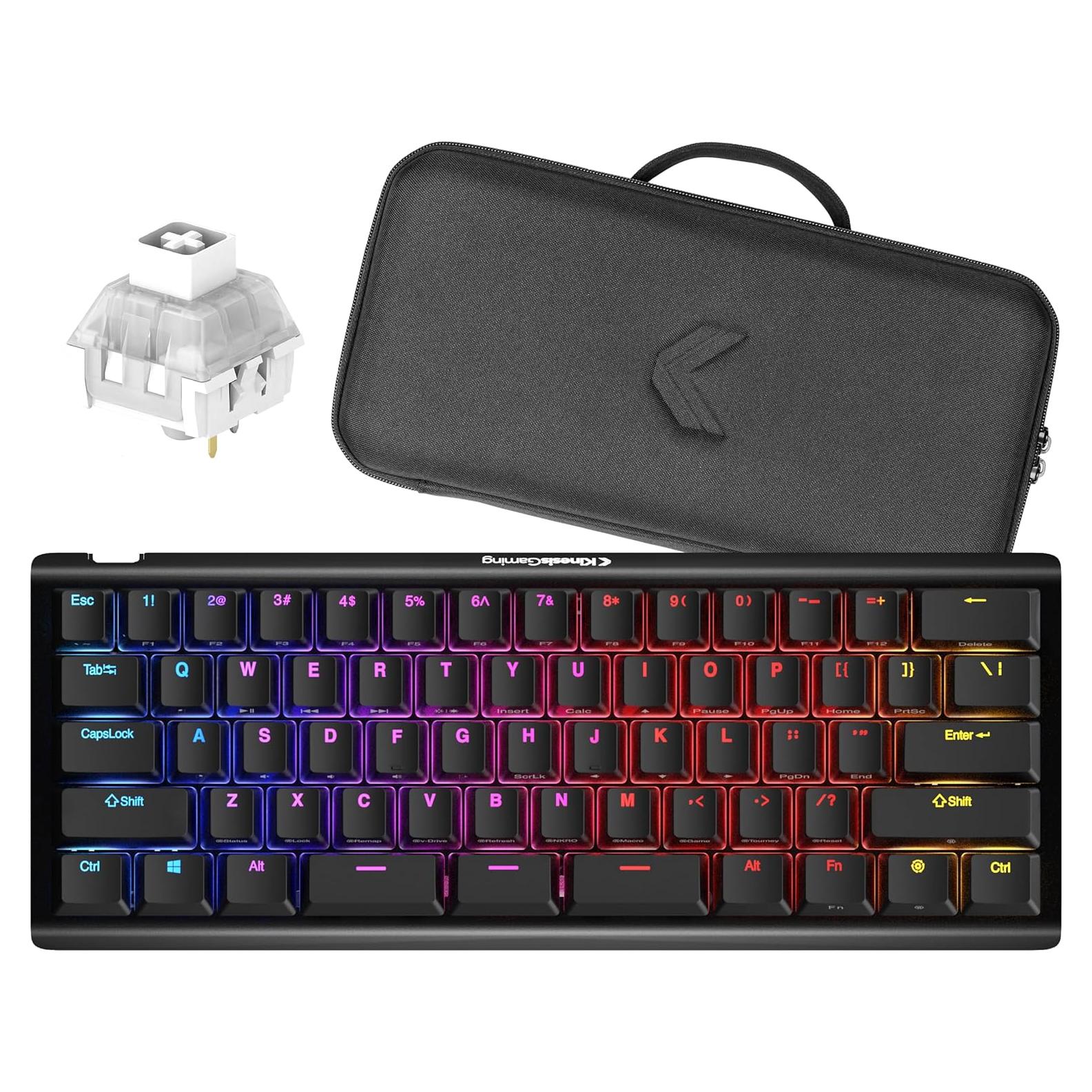 Teclado Mecánico Kinesis Gaming TKO 60% Hotswap Aluminio PBT