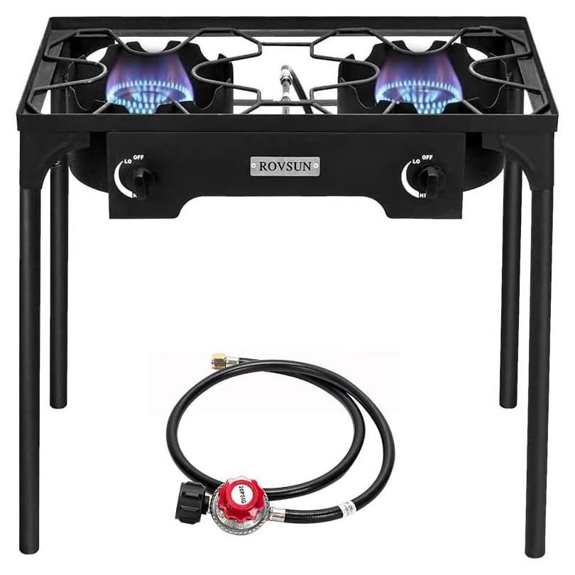 Estufa de Gas Propano ROVSUN 2 Quemadores 150,000 BTU
