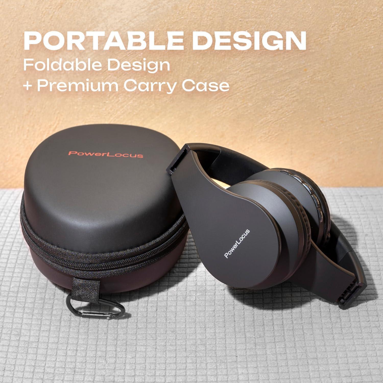 Auriculares Inalámbricos Bluetooth PowerLocus P1 Over-Ear Negro