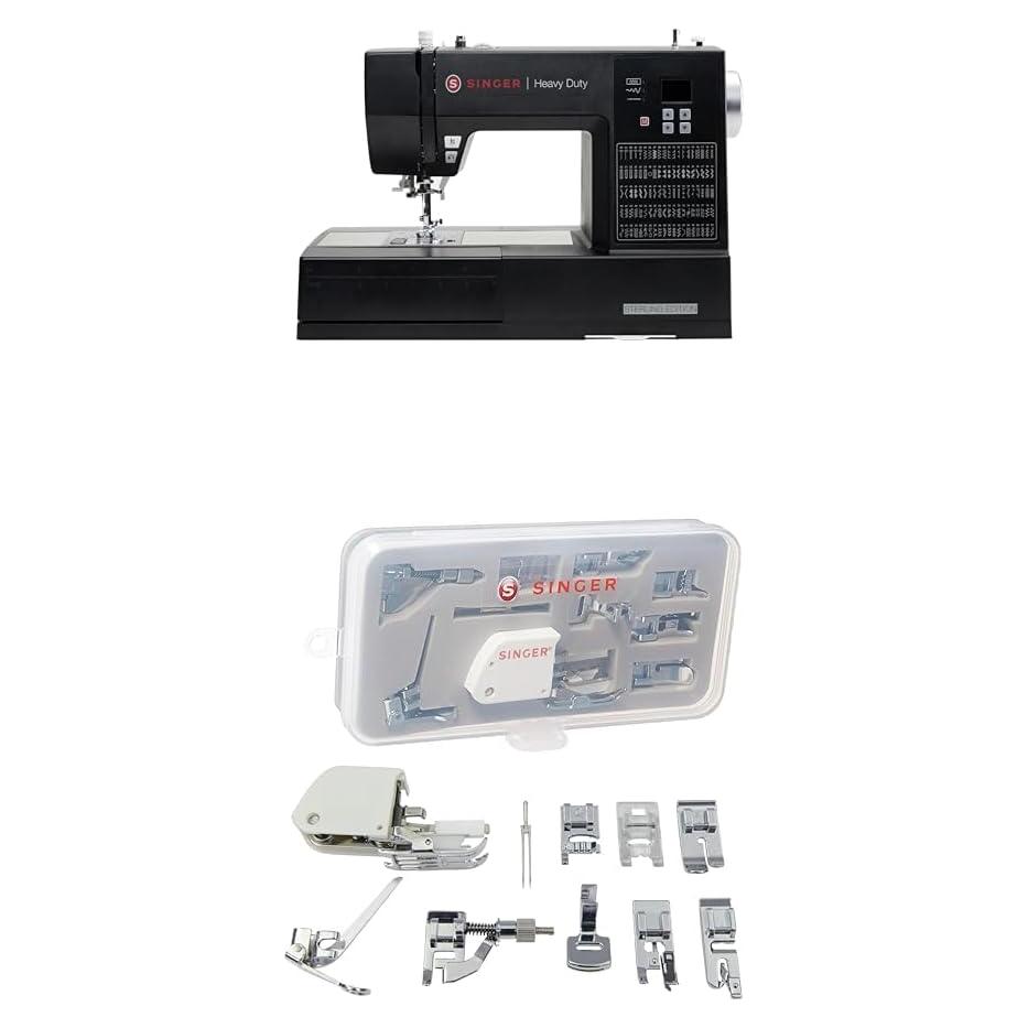 Máquina de Coser SINGER Heavy Duty 6600C con Kit de 9 Pies