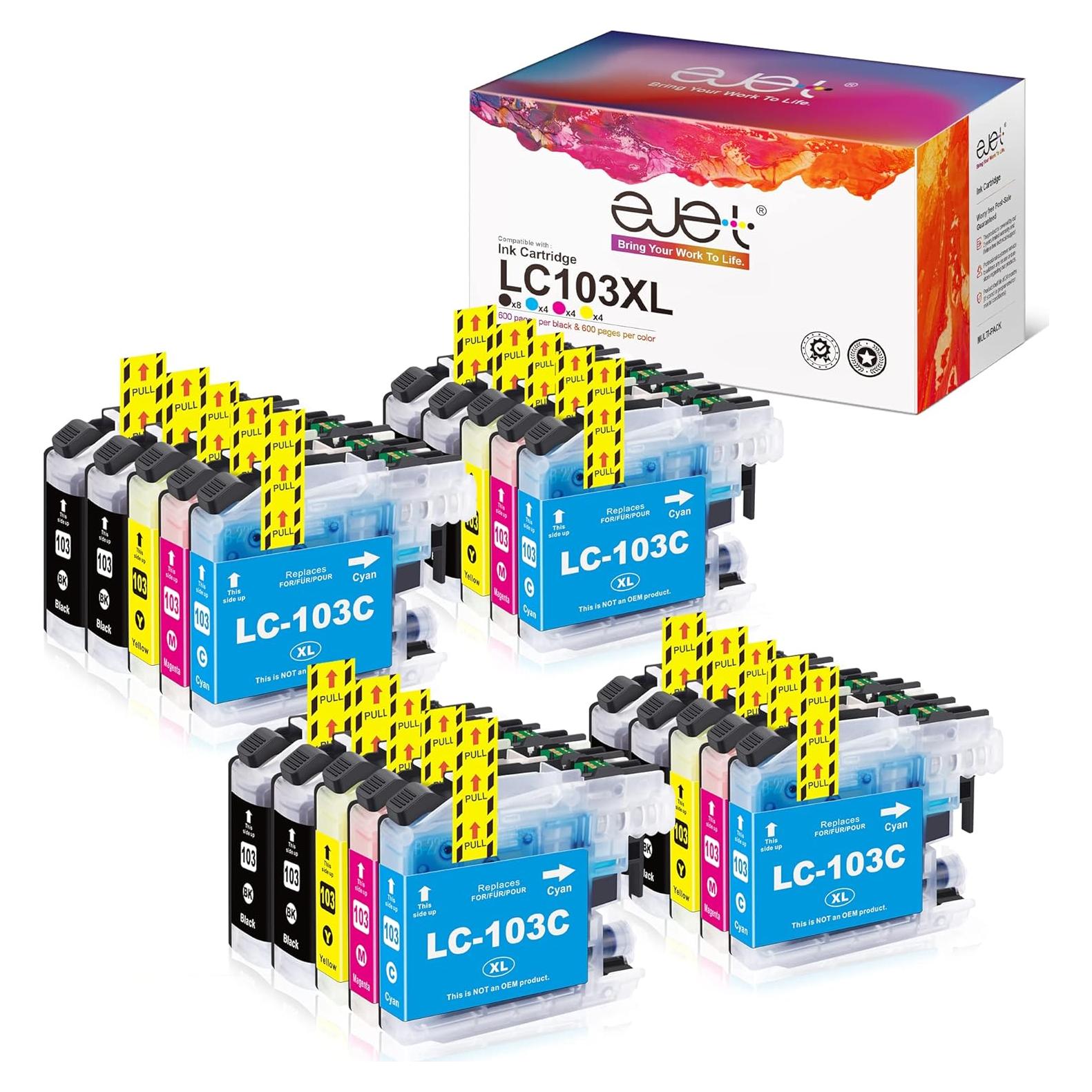 Cartucho de tinta ejet compatible Brother LC-103XL - Paquete 20