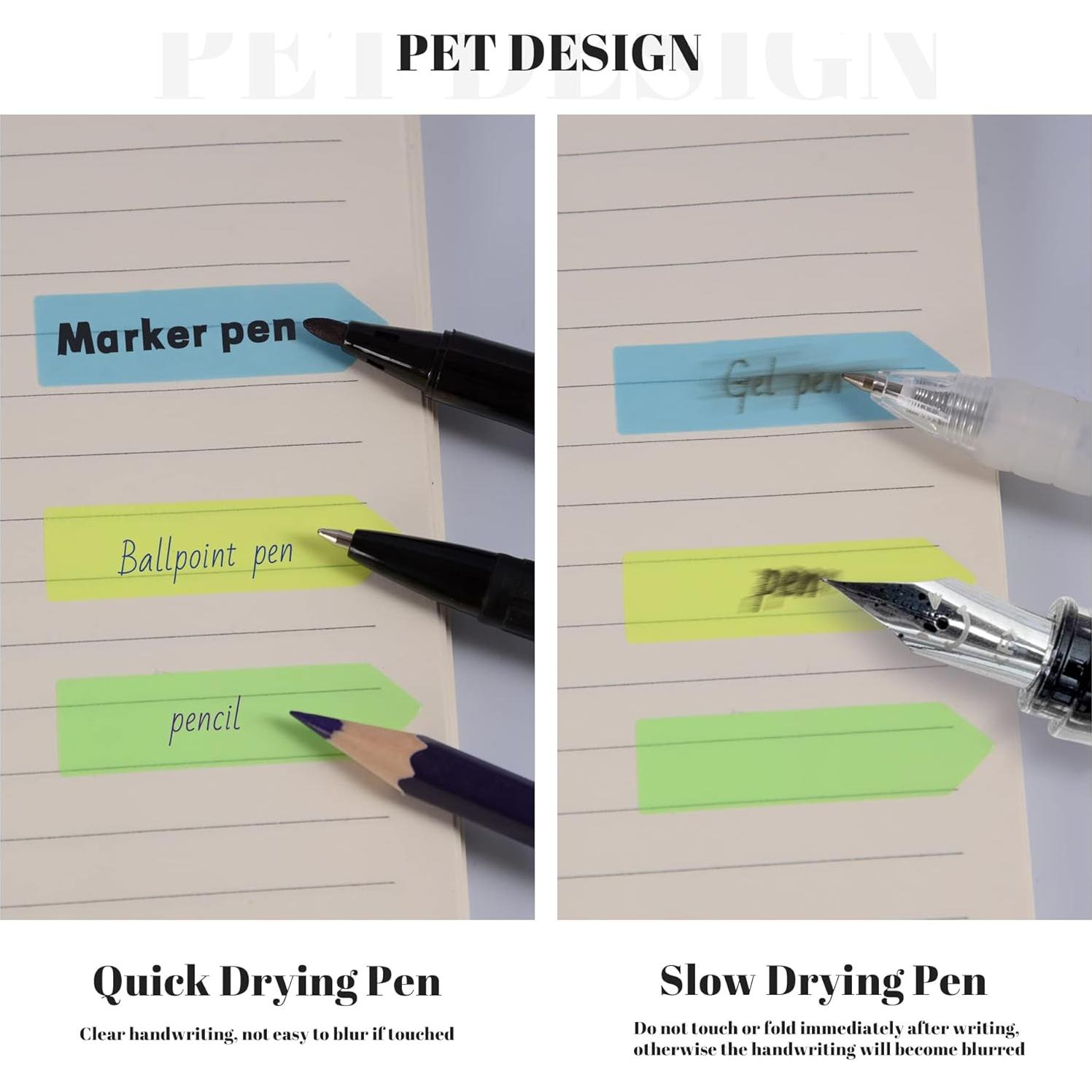 Banderas Adhesivas Fluorescentes Golcellia, 1200 Pcs, 10 Colores