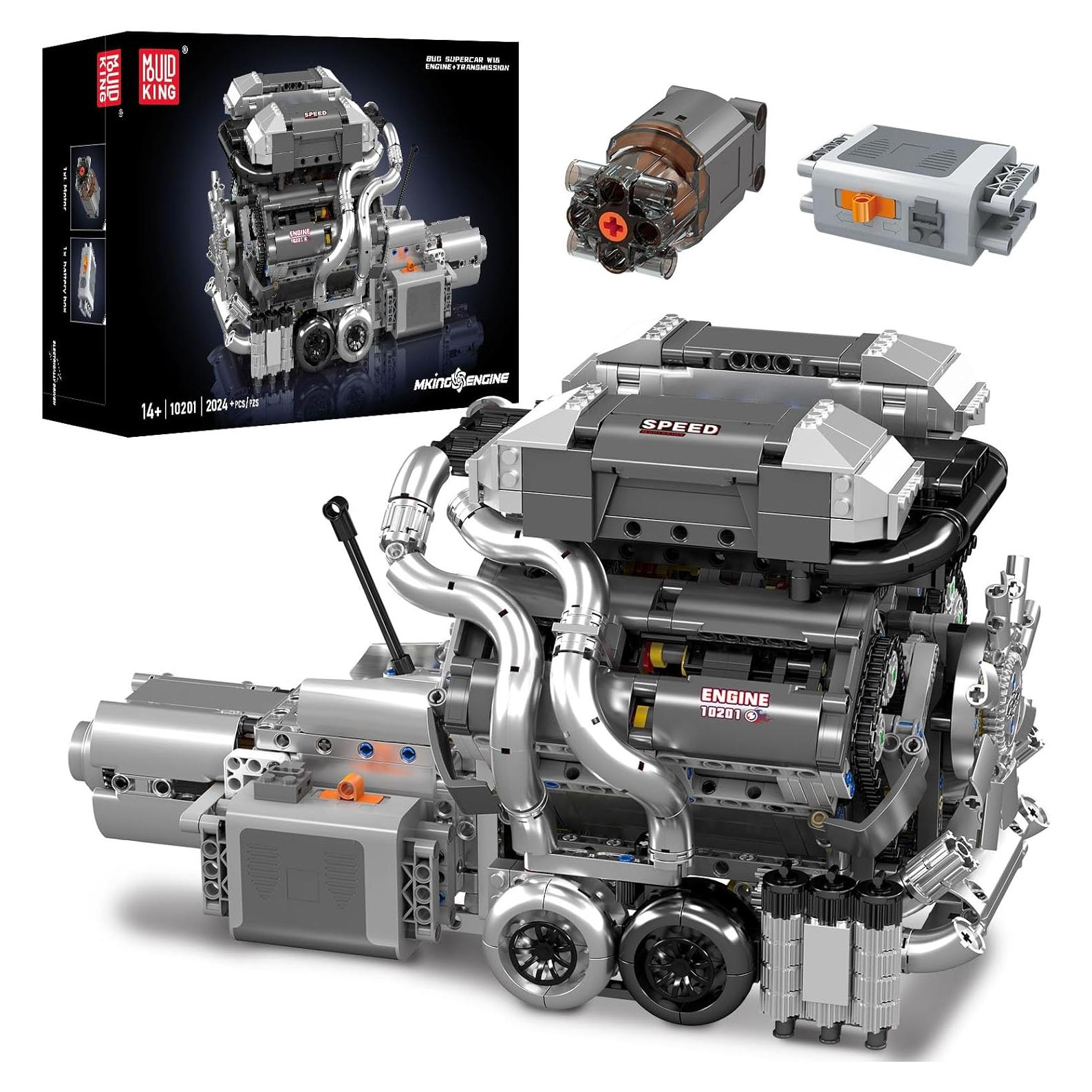 Kit de Motor W16 Mould King 10201 para Construcción STEM 14+