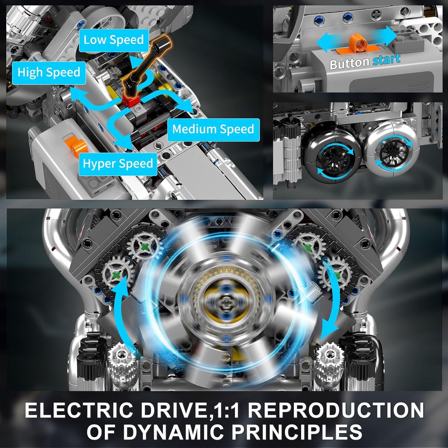 Kit de Motor W16 Mould King 10201 para Construcción STEM 14+