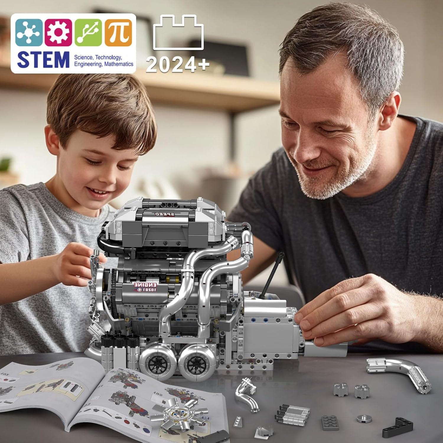 Kit de Motor W16 Mould King 10201 para Construcción STEM 14+