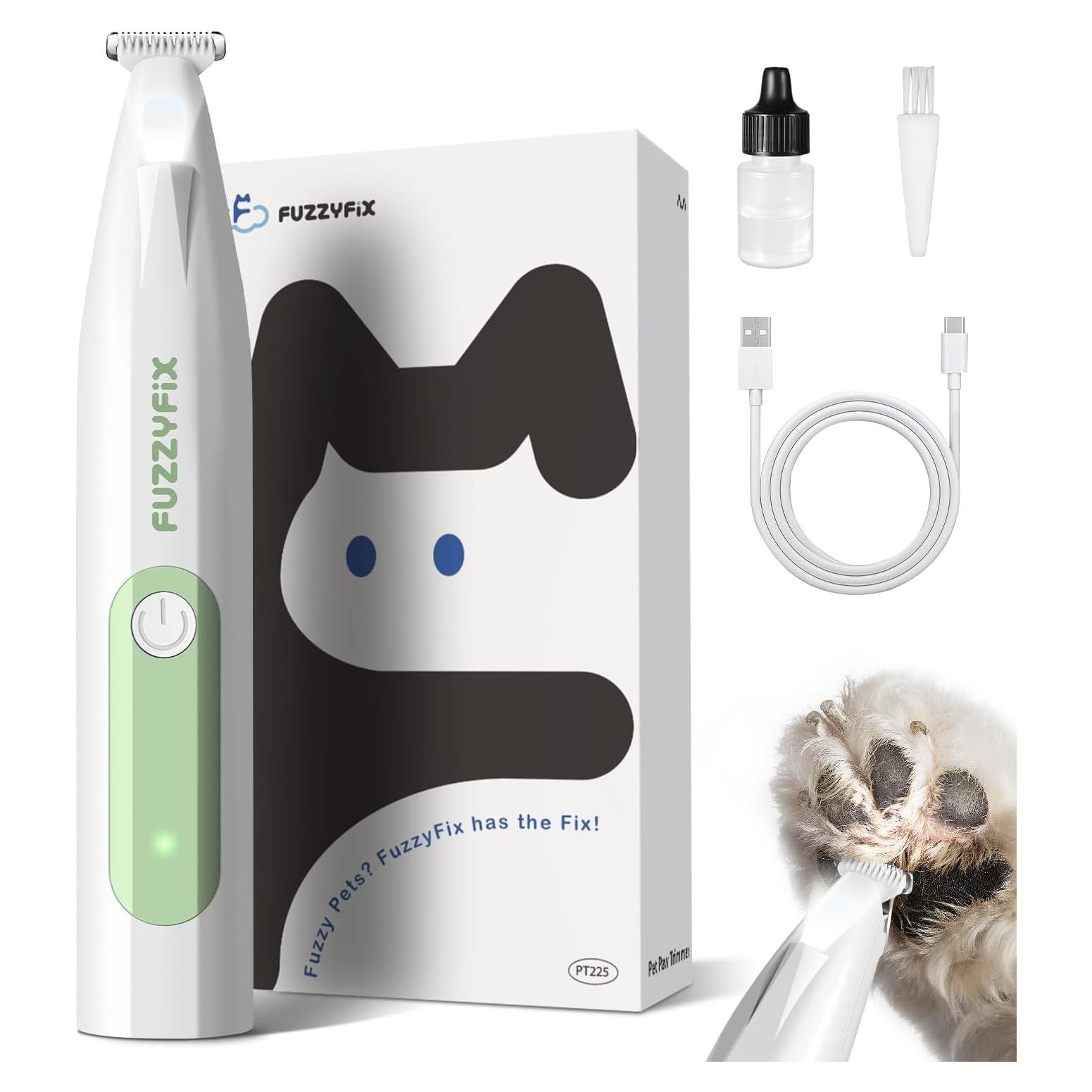 Recortadora de patas de perro FuzzyFix PT225EX con luz LED