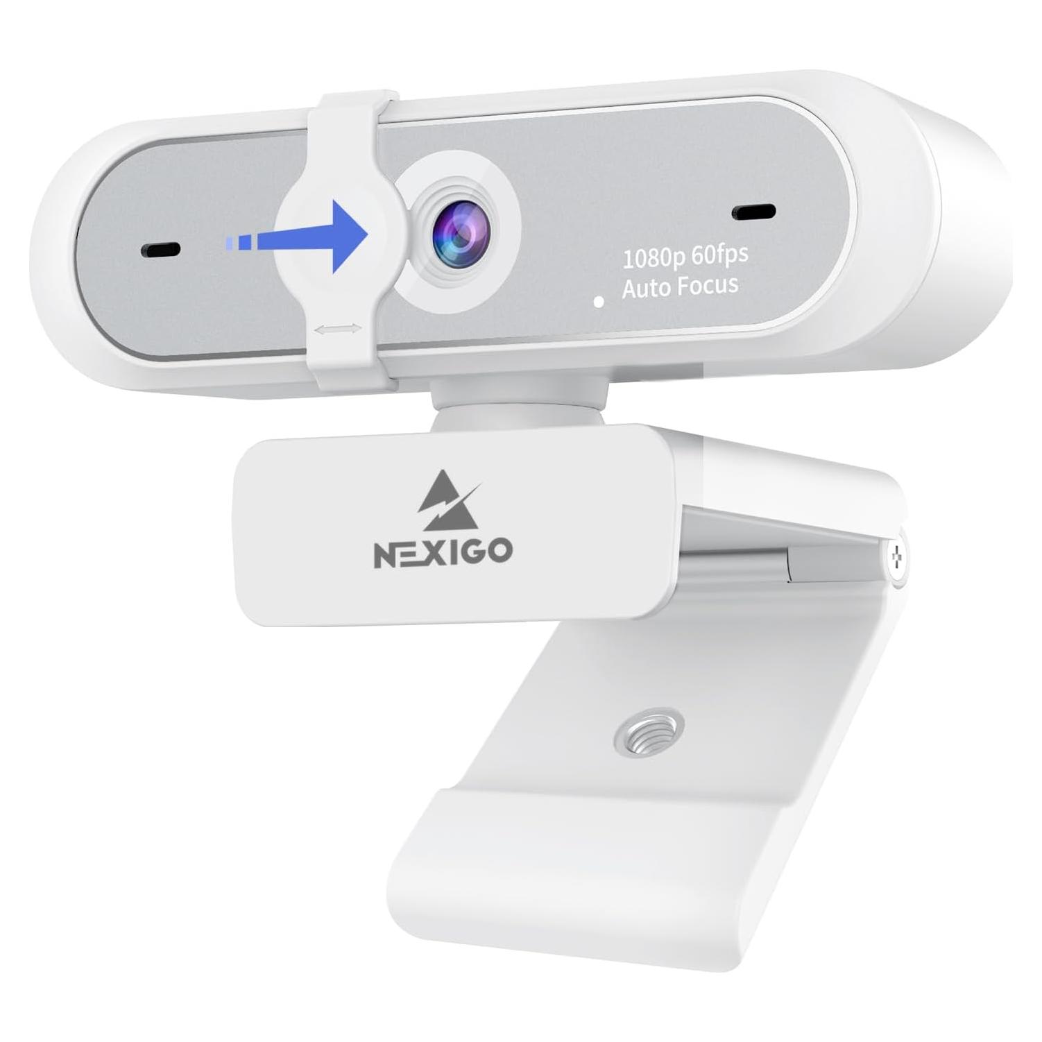 Webcam NexiGo N660P Gen 2 1080P 60FPS con Micrófono y Cubierta