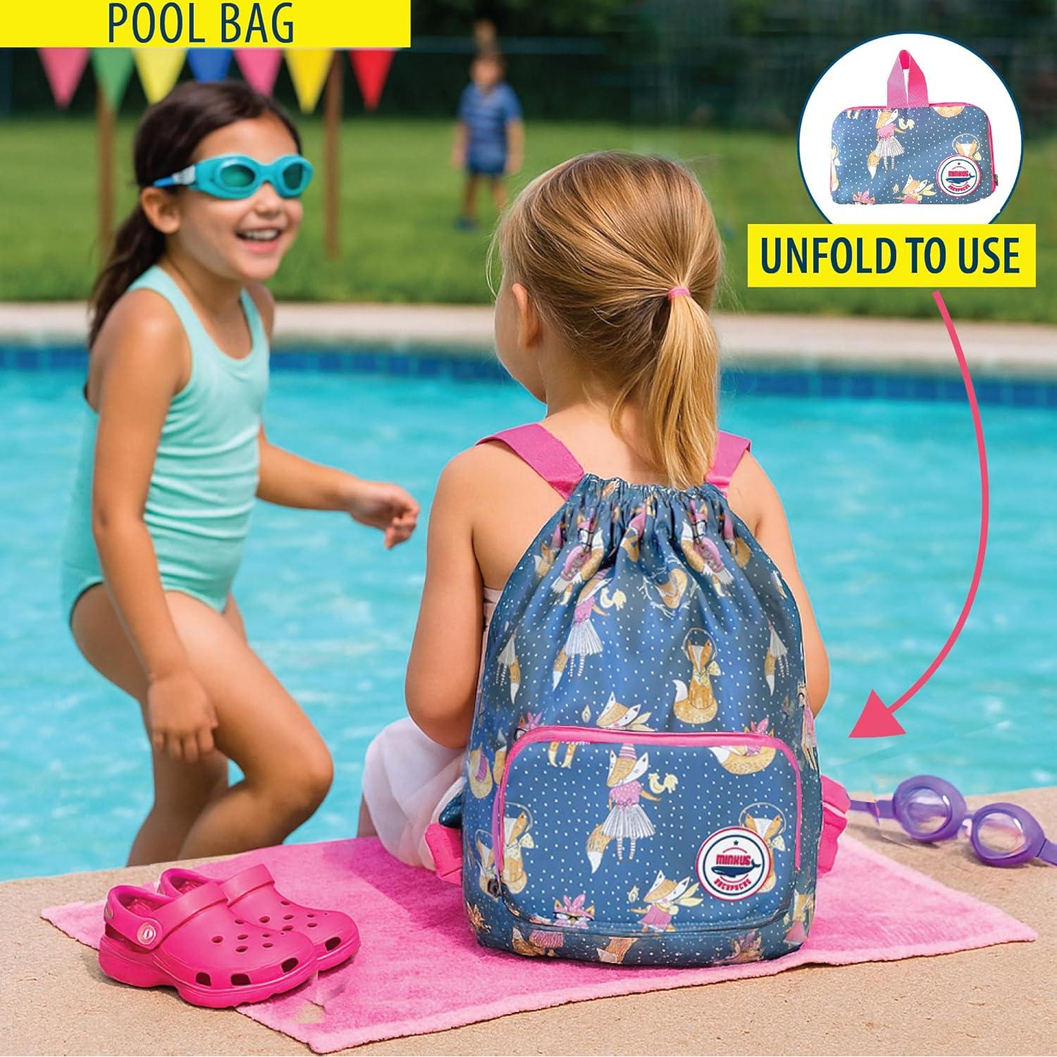 Mochila Plegable Impermeable para Niños Minkus - 30.5x35.6 cm