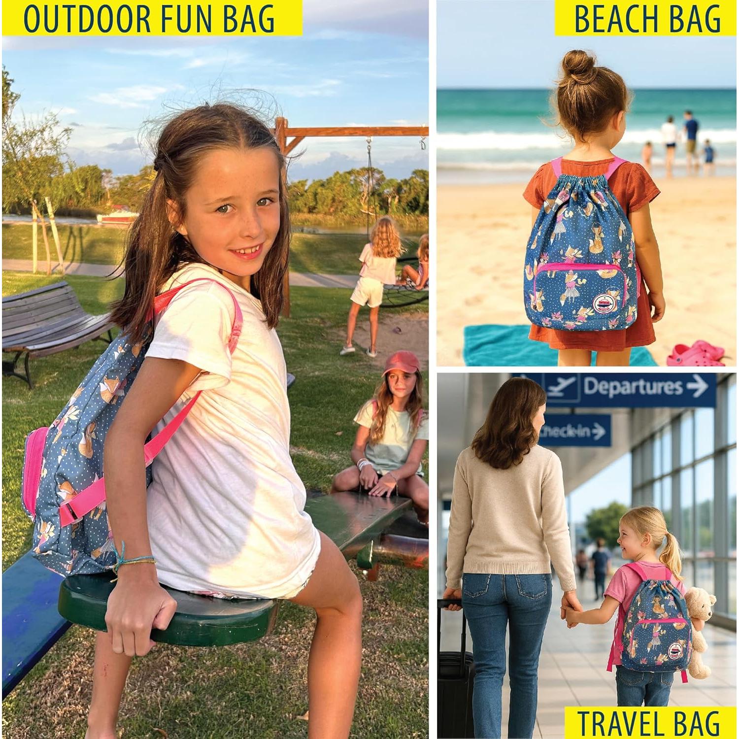 Mochila Plegable Impermeable para Niños Minkus - 30.5x35.6 cm