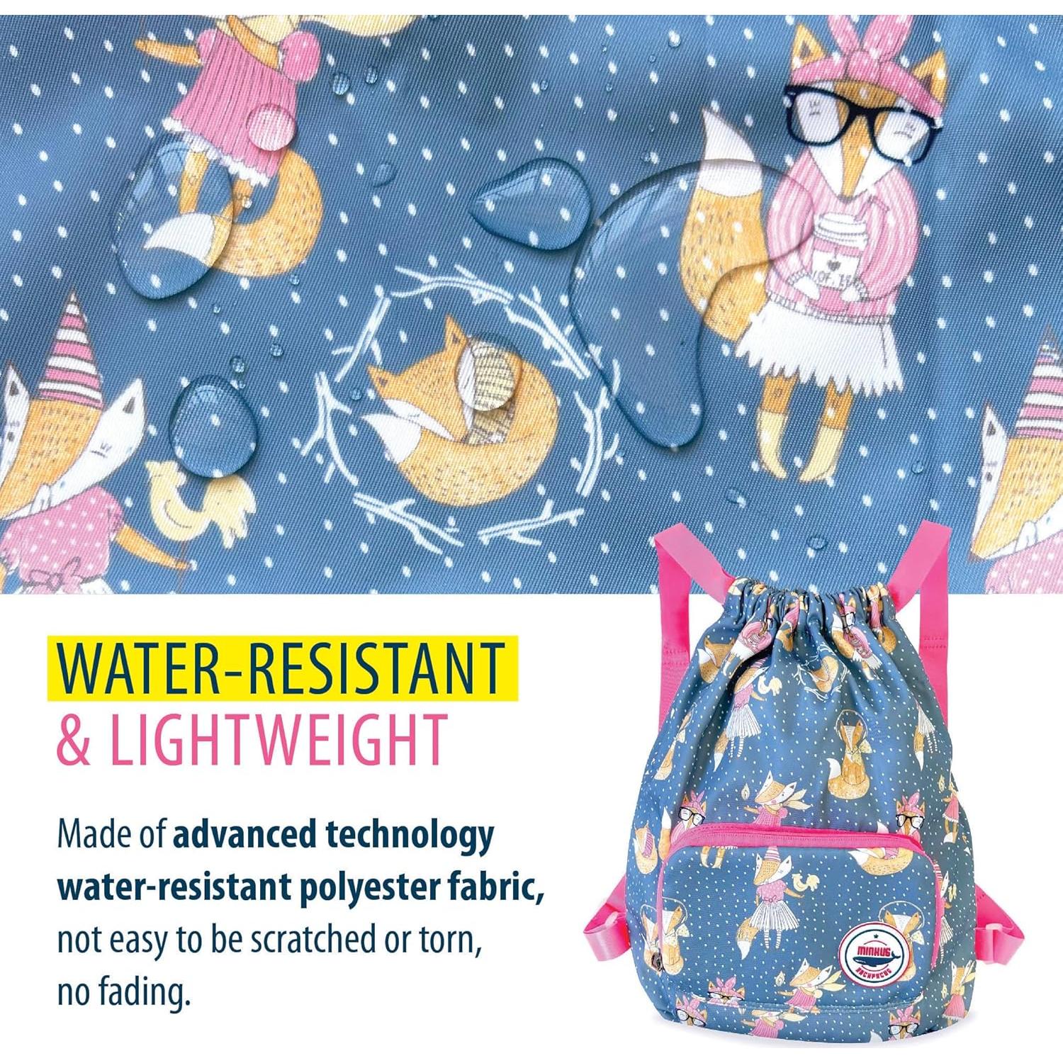 Mochila Plegable Impermeable para Niños Minkus - 30.5x35.6 cm